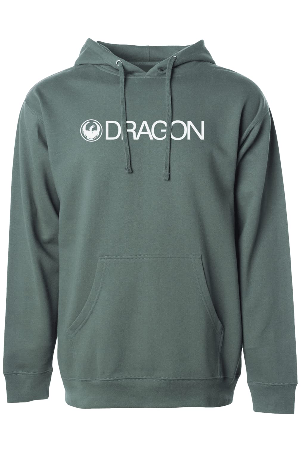Men's Dragon Print Fleece Pullover Hoodie - Soft & Warm Winter Hooded Sweatshirt for Casual Wear & Outdoor Activities