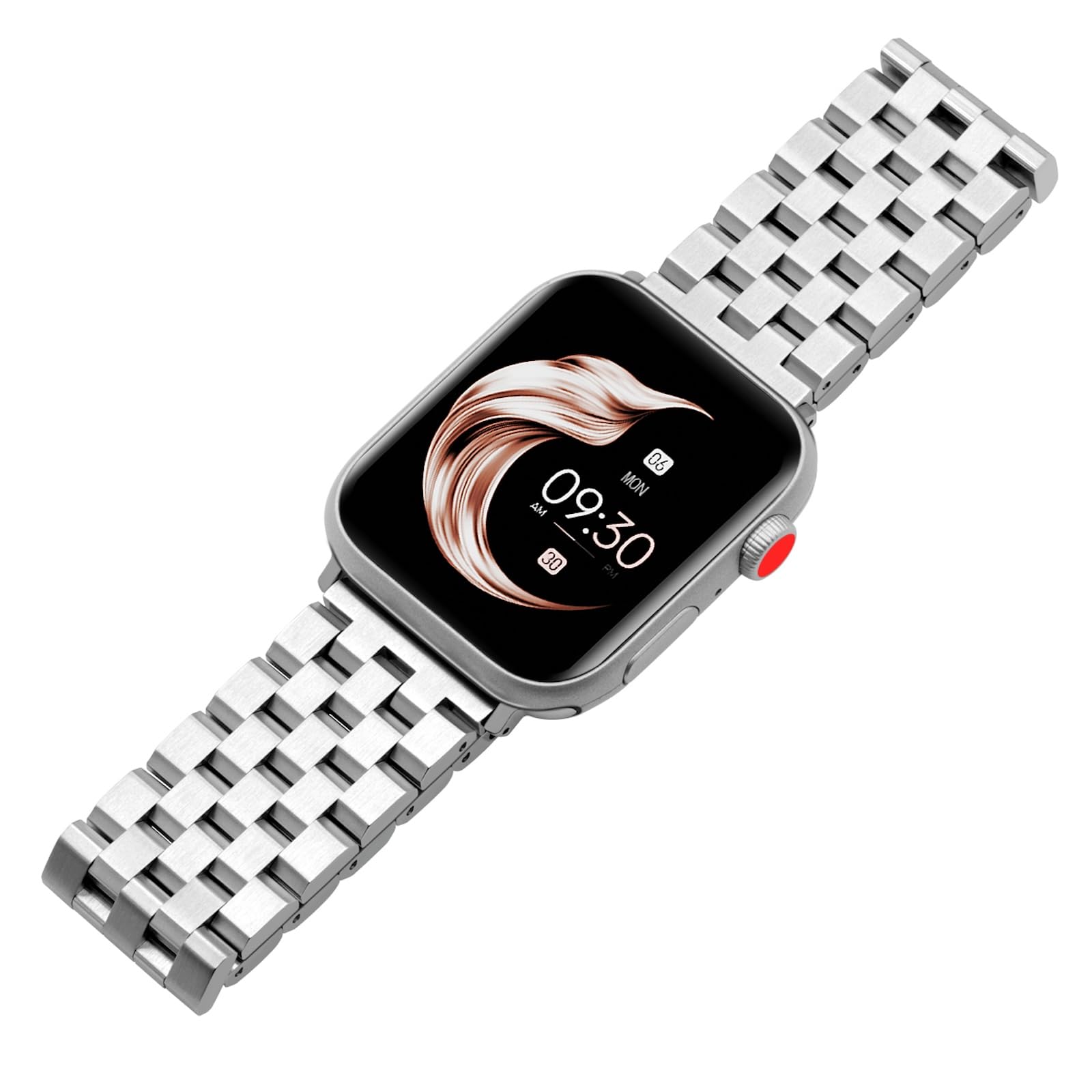 Premium Stainless Steel Apple Watch Band - Compatible with Ultra 2/1, Series 9/8/7/6/5/4/3/2/1 & SE (38mm-49mm) - Durable Metal Strap for Men & Women - Perfect for Workouts, Office & Everyday Wear