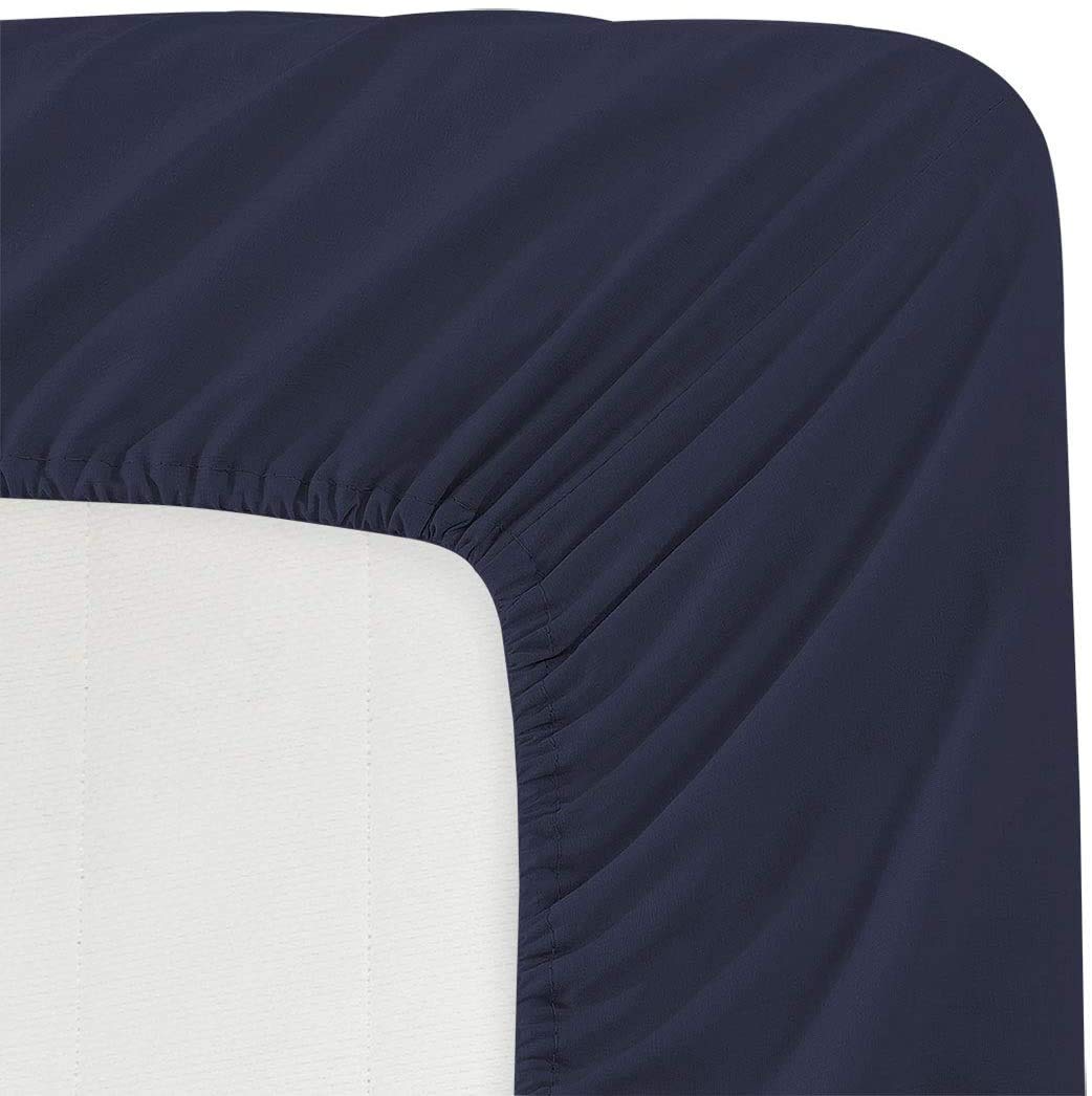 Premium 600 Thread Count 100% Long Staple Cotton Sheet Set - 4 Piece Twin XL Bedding with Deep Pockets (Fits Mattress Up to 14