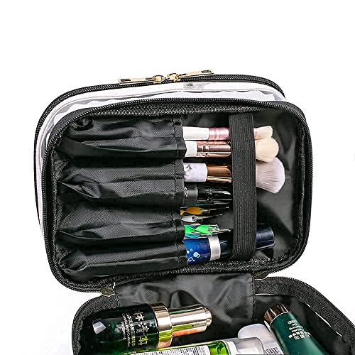 Travel Makeup Pouch Organizer Bag - Waterproof Cosmetic Case for Women, Perfect for Airplane Carry-on & Vacation Essentials Storage