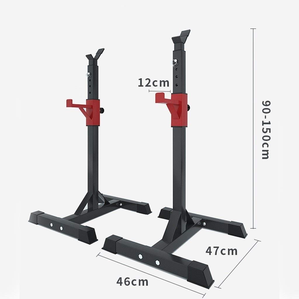Adjustable Height Barbell Rack for Home Gym - Squat Rack, Bench Press & Weight Training Equipment - Perfect for Indoor Strength Training & Fitness Workouts