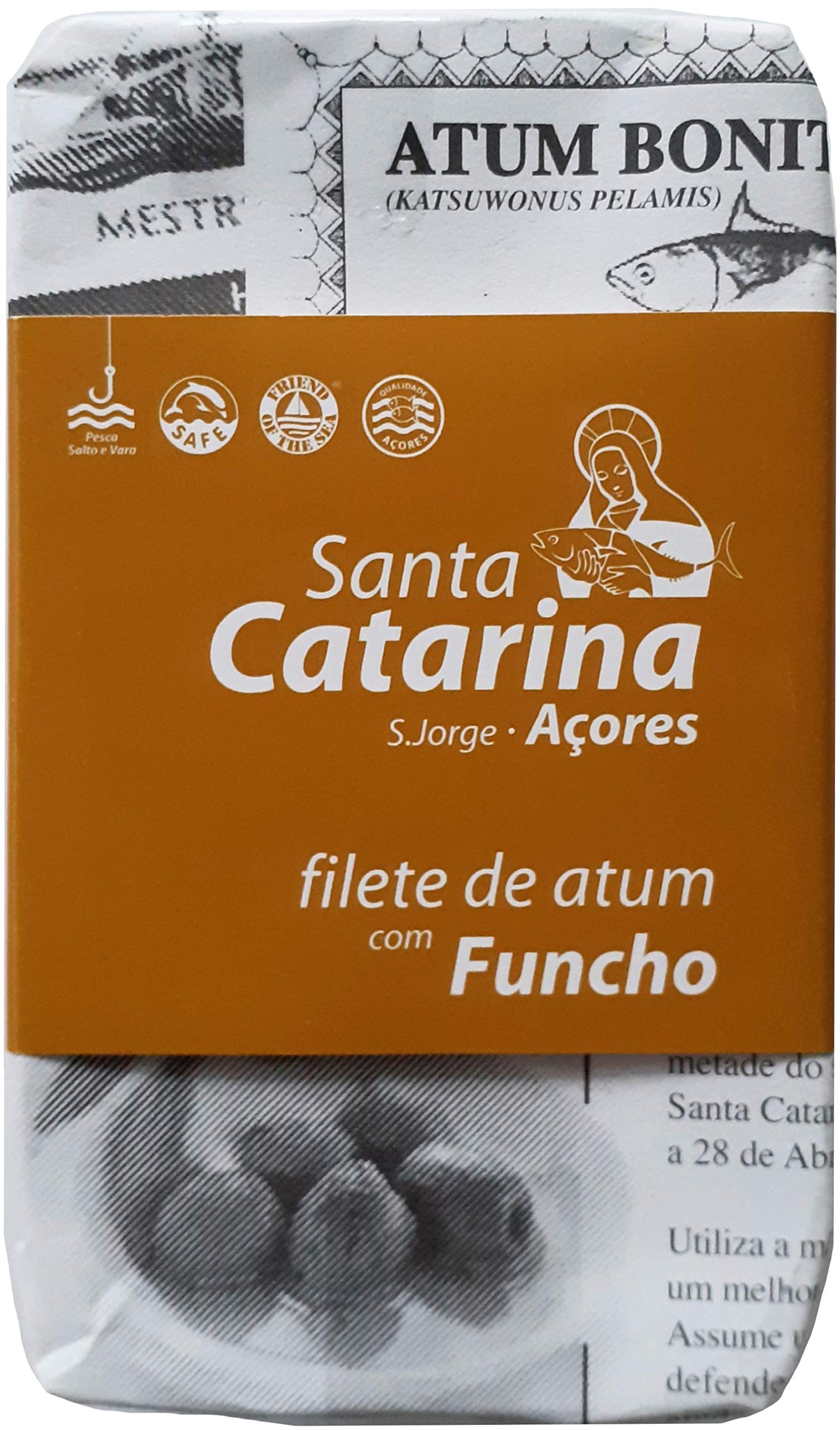 Premium Atum Santa Catarina Tuna Fillet in Olive Oil with Fennel - Wild Caught, High Protein, Keto & Paleo Friendly - Perfect for Salads, Sandwiches & Mediterranean Recipes