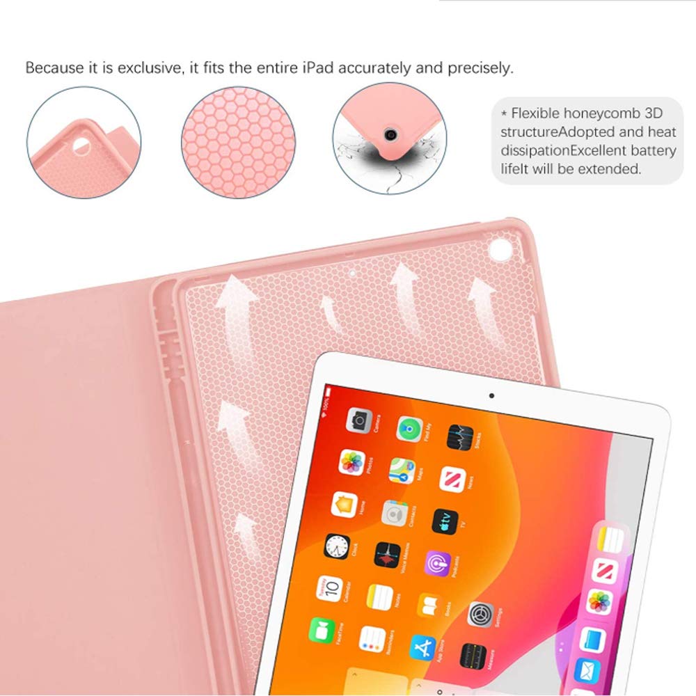 QYiD Touchpad Keyboard Case with Mouse for iPad 8th/7th Gen 10.2