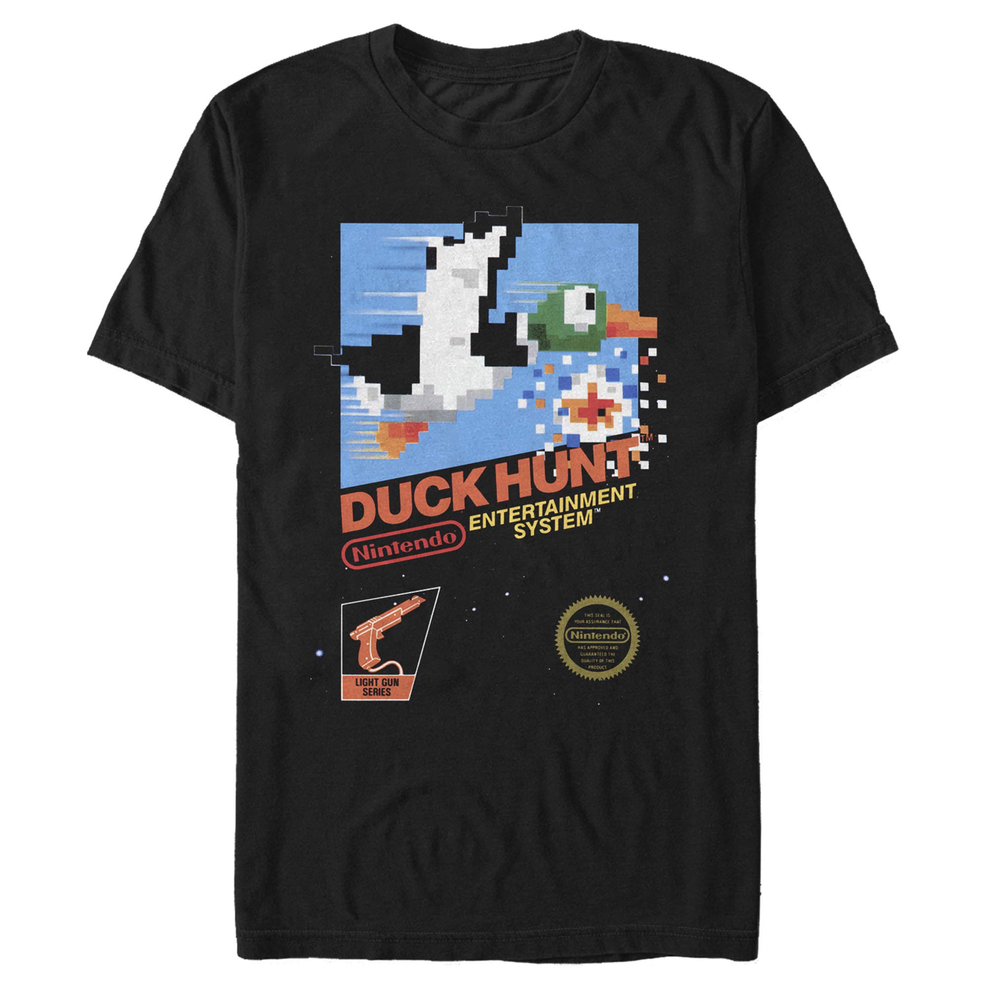 Nintendo NES Duck Hunt Retro Vintage T-Shirt for Men - Classic 80s Video Game Graphic Tee for Casual Wear & Gaming Fans