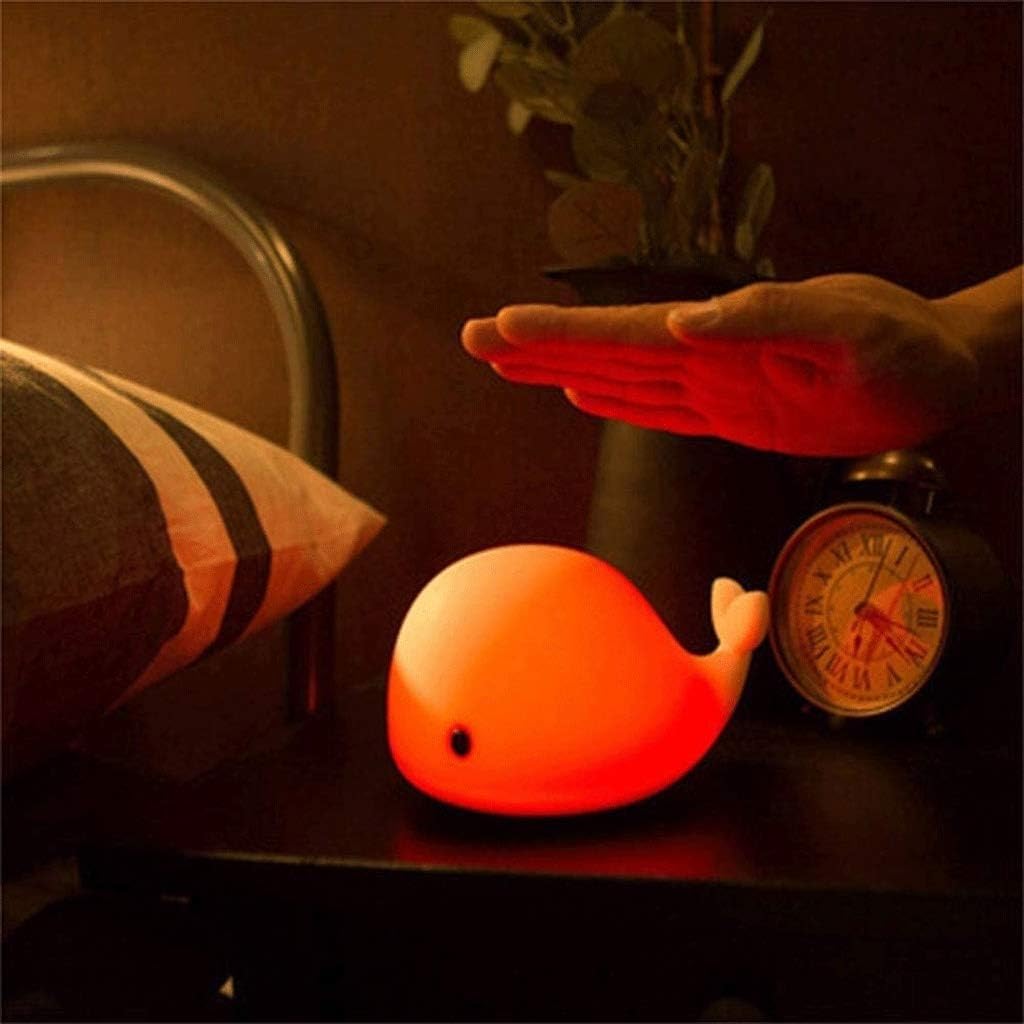 GeRRiT LED Night Light for Kids - Soft Silicone Baby Night Light with Warm White & 7 Color Changing Modes, Perfect for Nursery, Bedroom, and Children's Sleep Aid