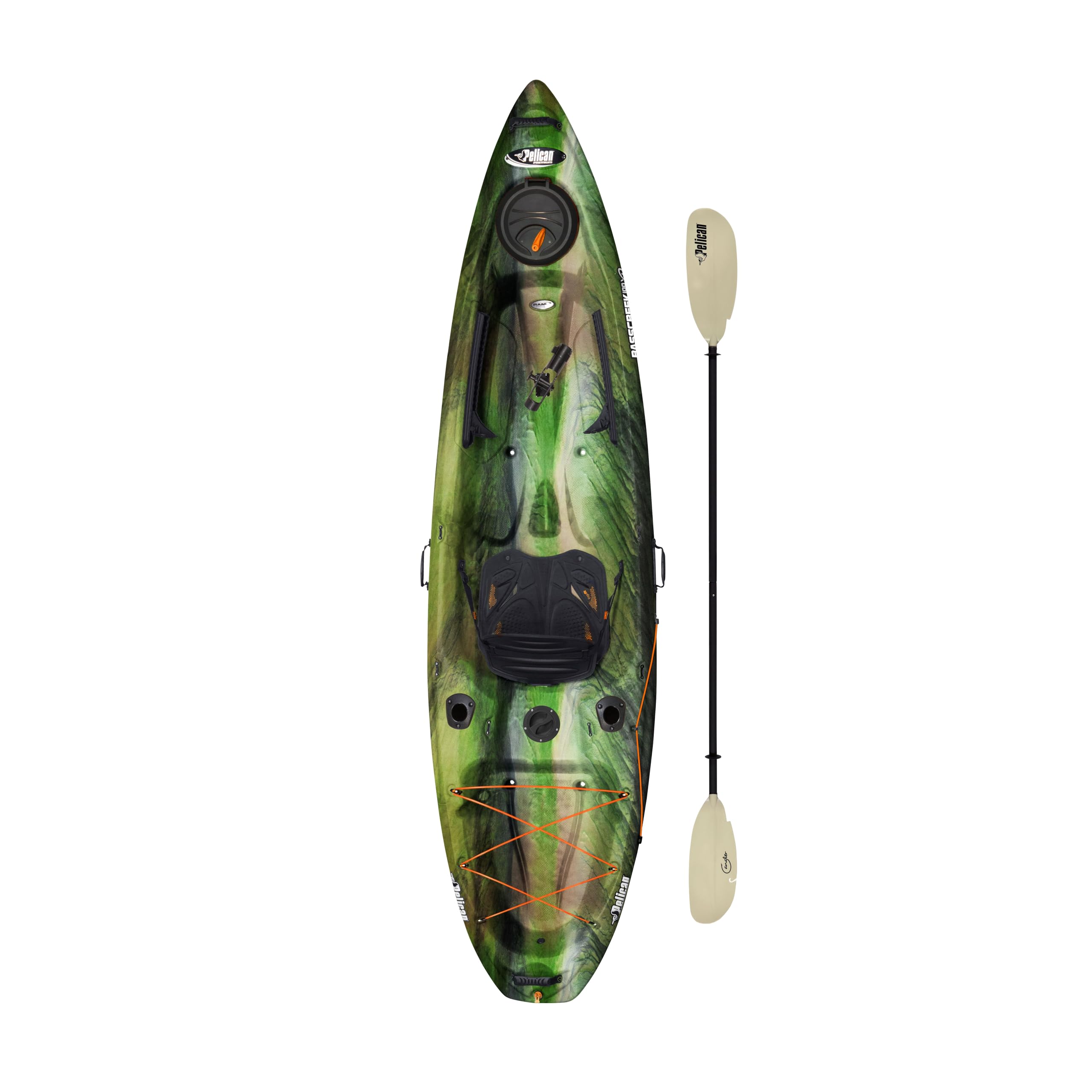 Pelican Sit-on-Top Fishing Kayak - 10ft Lightweight One-Person Kayak for Lakes & Rivers | Perfect for Anglers & Outdoor Enthusiasts