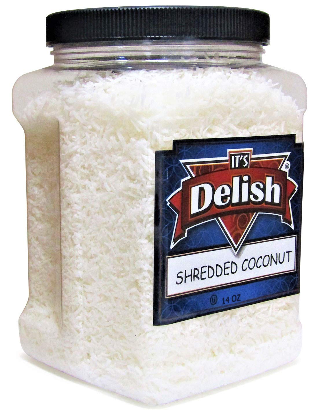 Organic Unsweetened Shredded Coconut 14oz | Premium Jumbo Jar for Baking, Smoothies & Healthy Snacks | Gluten-Free & Vegan-Friendly