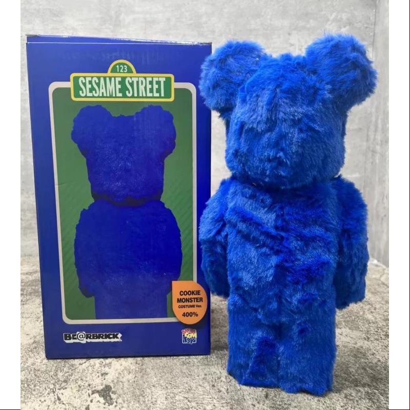 Be@rbrick 400% Cookie Monster Costume Ver. - Limited Edition 2024 | Sesame Street Collectible Figure for Display & Gifting