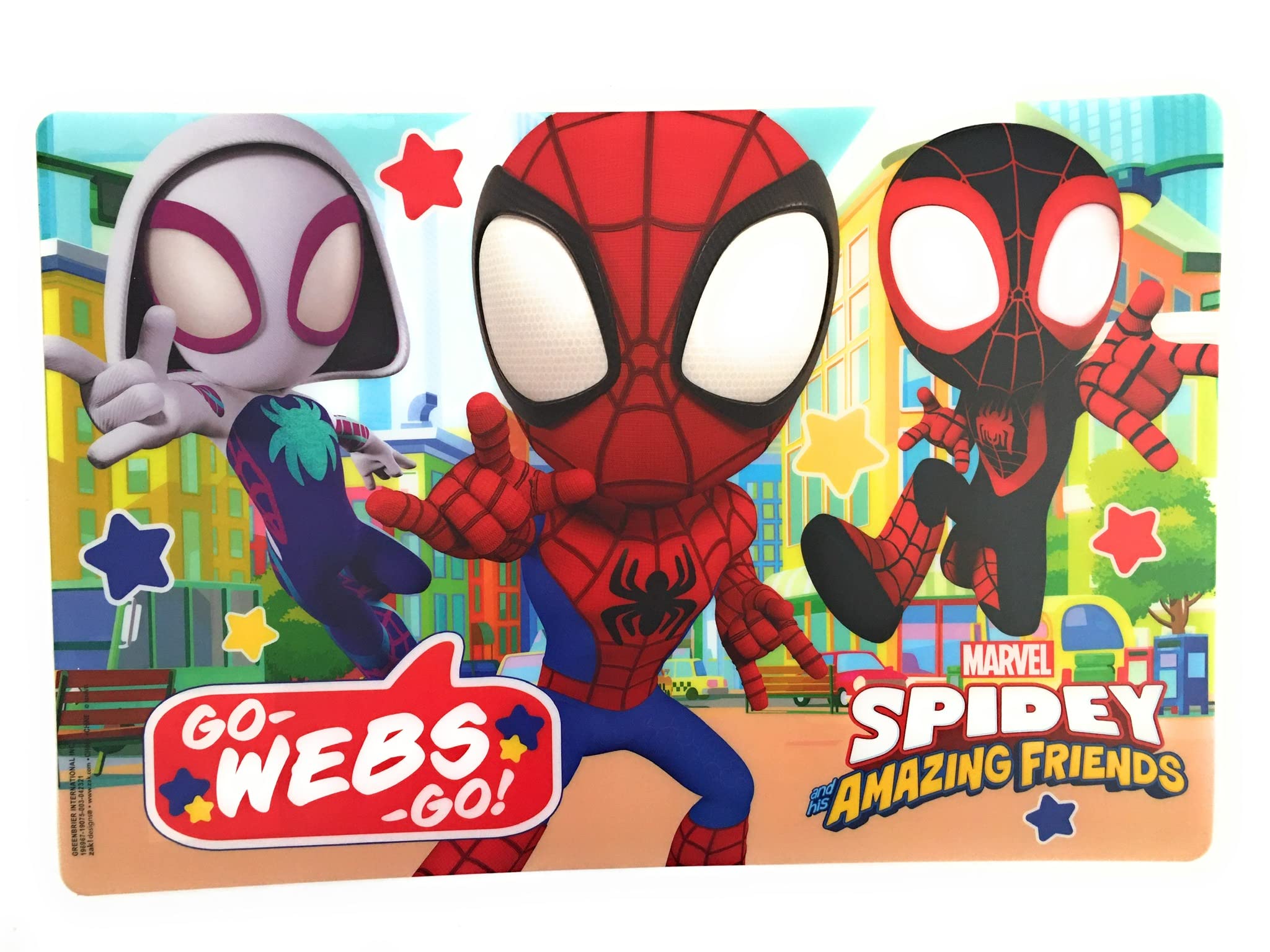 Marvel Spidey and His Amazing Friends Placemats Set of 2 - Spiderman Themed Kids Tableware for Mealtime Fun | Perfect for Birthday Parties, School Lunches & Family Dinners