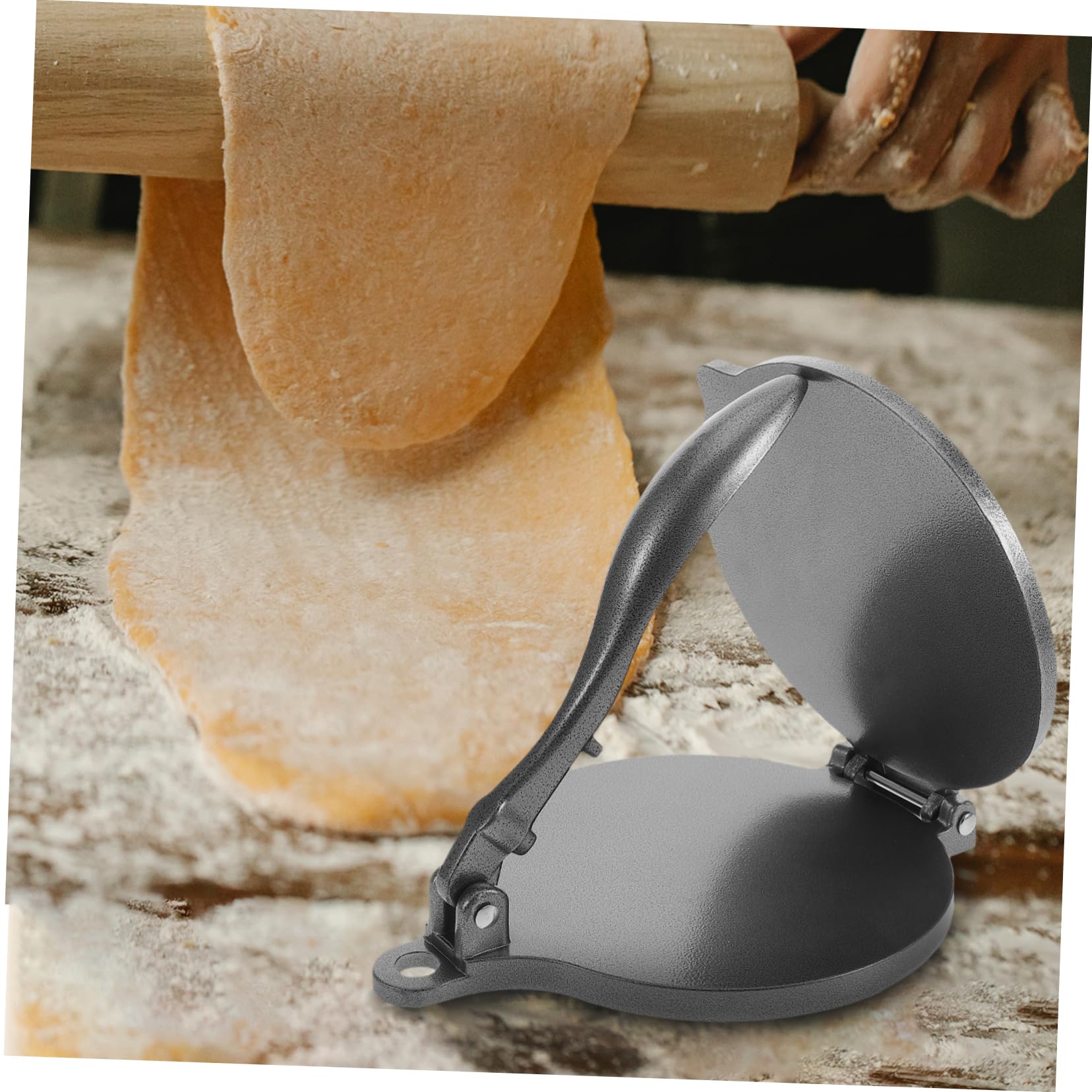 DOITOOL Aluminum Alloy Manual Tortilla Press Maker - Flour Tortilla, Waffle & Dumpling Dough Roller for Mexican Cuisine | Perfect for Home Cooking, Restaurants & Taco Parties