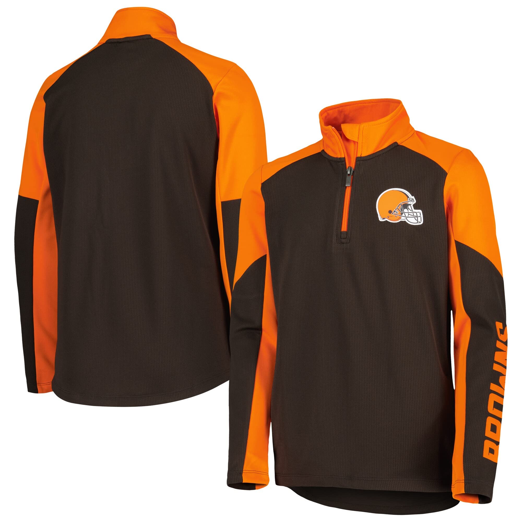 Outerstuff Youth NFL Midnight Audible Quarter-Zip Jacket - Lightweight Football Pullover for Boys & Girls - Perfect for Game Day, School & Outdoor Activities