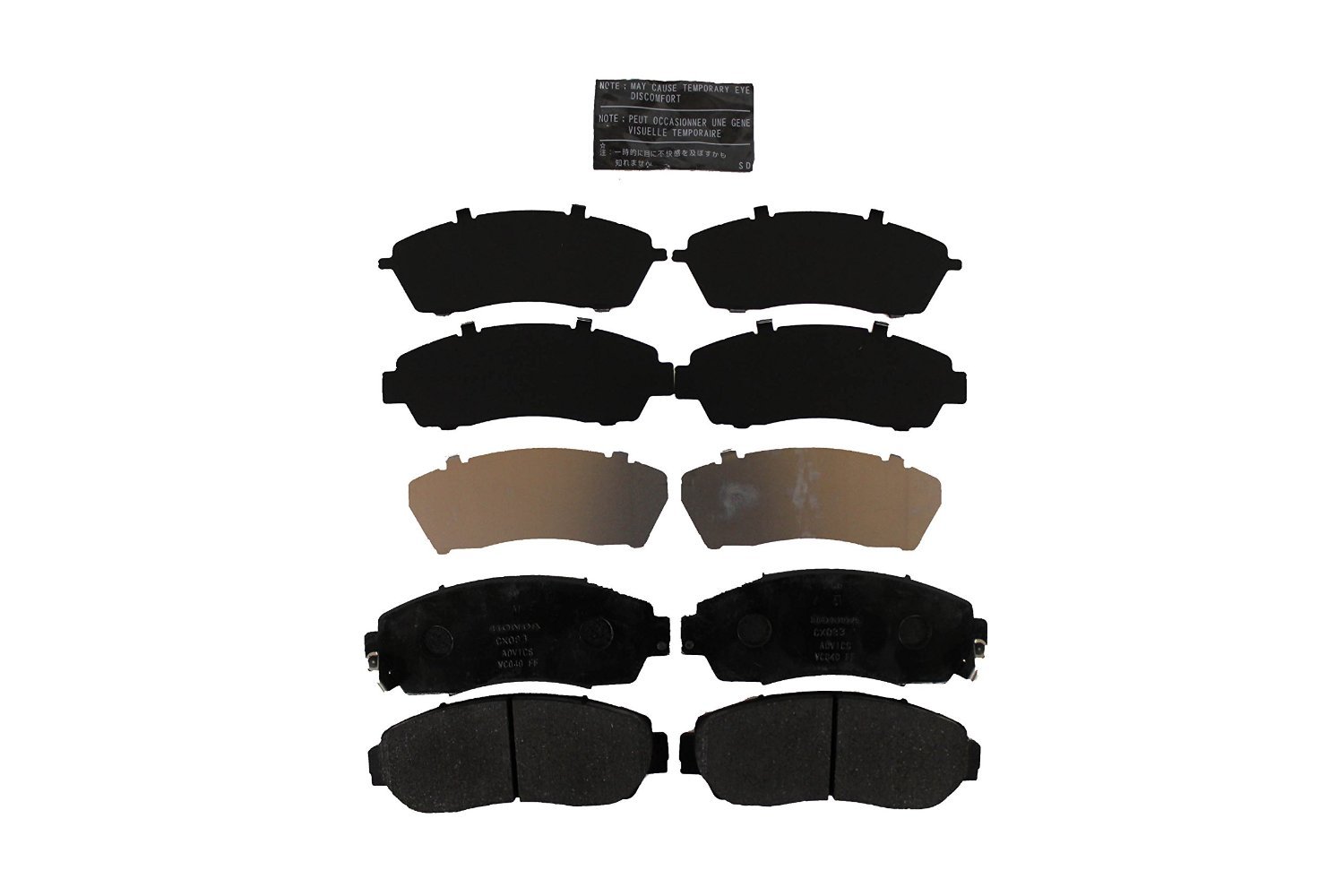 Honda Genuine Brake Pad Set FR - High Performance Replacement for Smooth & Safe Braking - Perfect for Daily Commute, City Driving & Highway Use