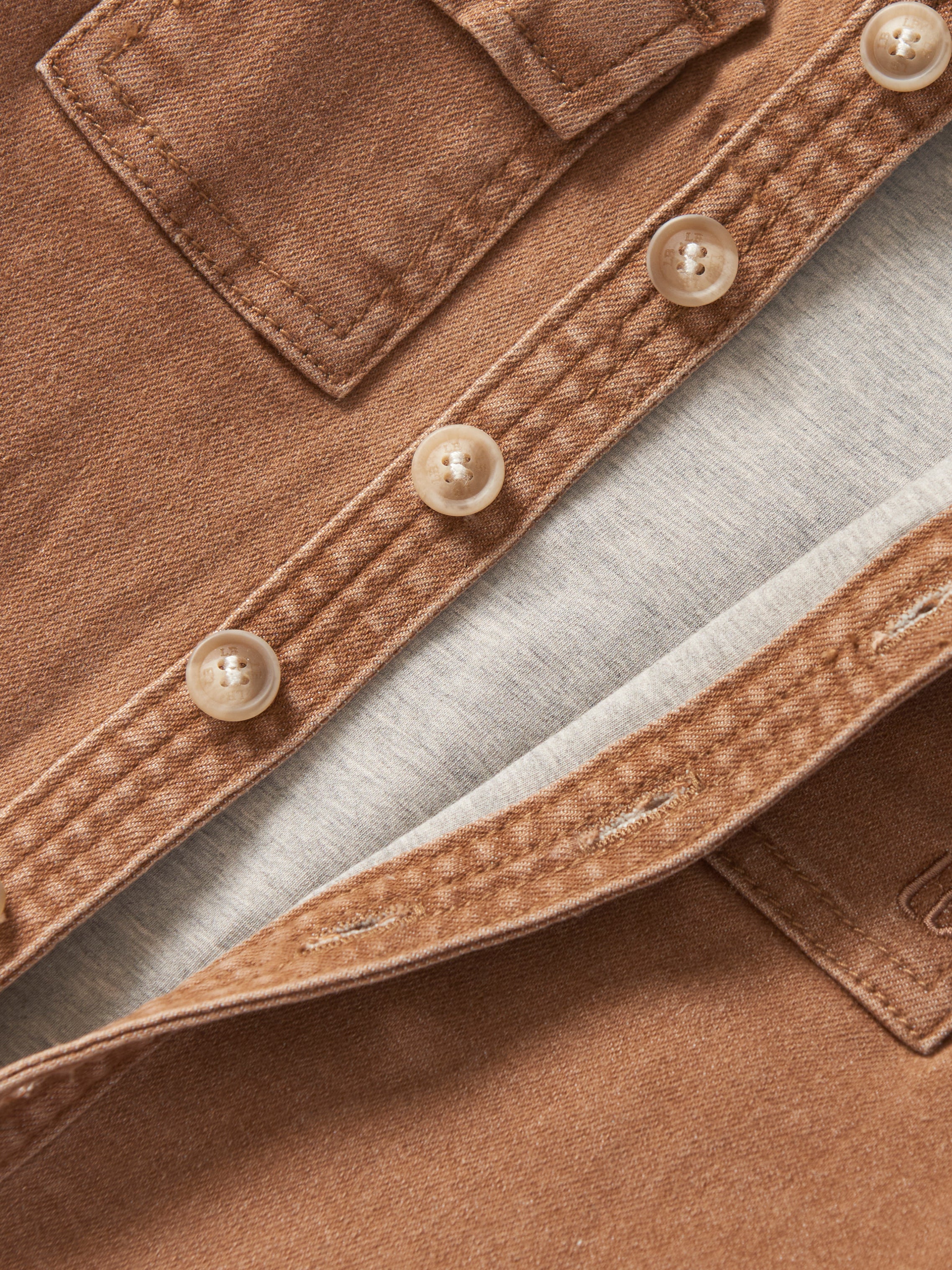 Men's Hooded Denim Shacket Jacket in Camel Color - Stylish Casual Outerwear for Fall & Winter | Perfect for Streetwear, Layering, and Outdoor Activities