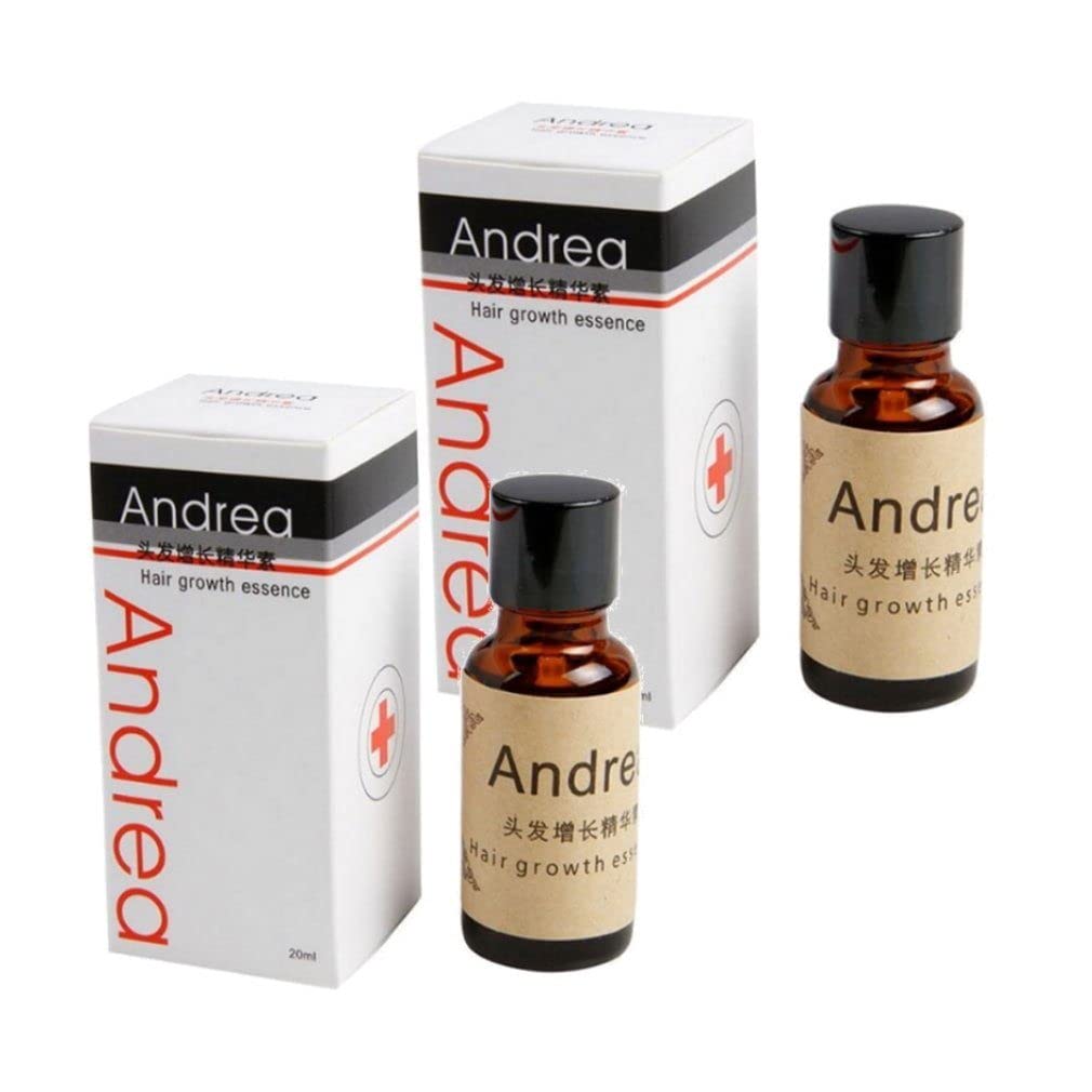 ANDREA Hair Growth Serum - Anti Hair Loss Treatment for Thicker, Fuller Hair - Set of 2 (1L/33.8oz) - Promotes Healthy Scalp & Stronger Strands - Perfect for Daily Use at Home or Salon