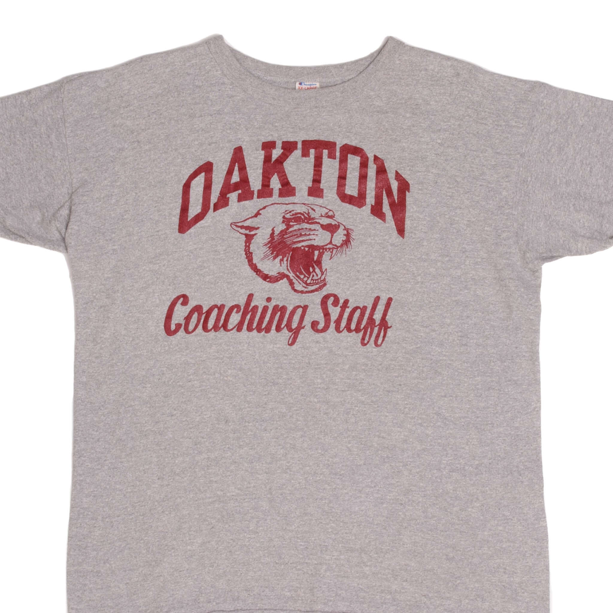 Vintage Champion Oakton T-Shirt 1980s XL Made in USA - Retro Streetwear for Men, Casual Wear & 90s Fashion Collection