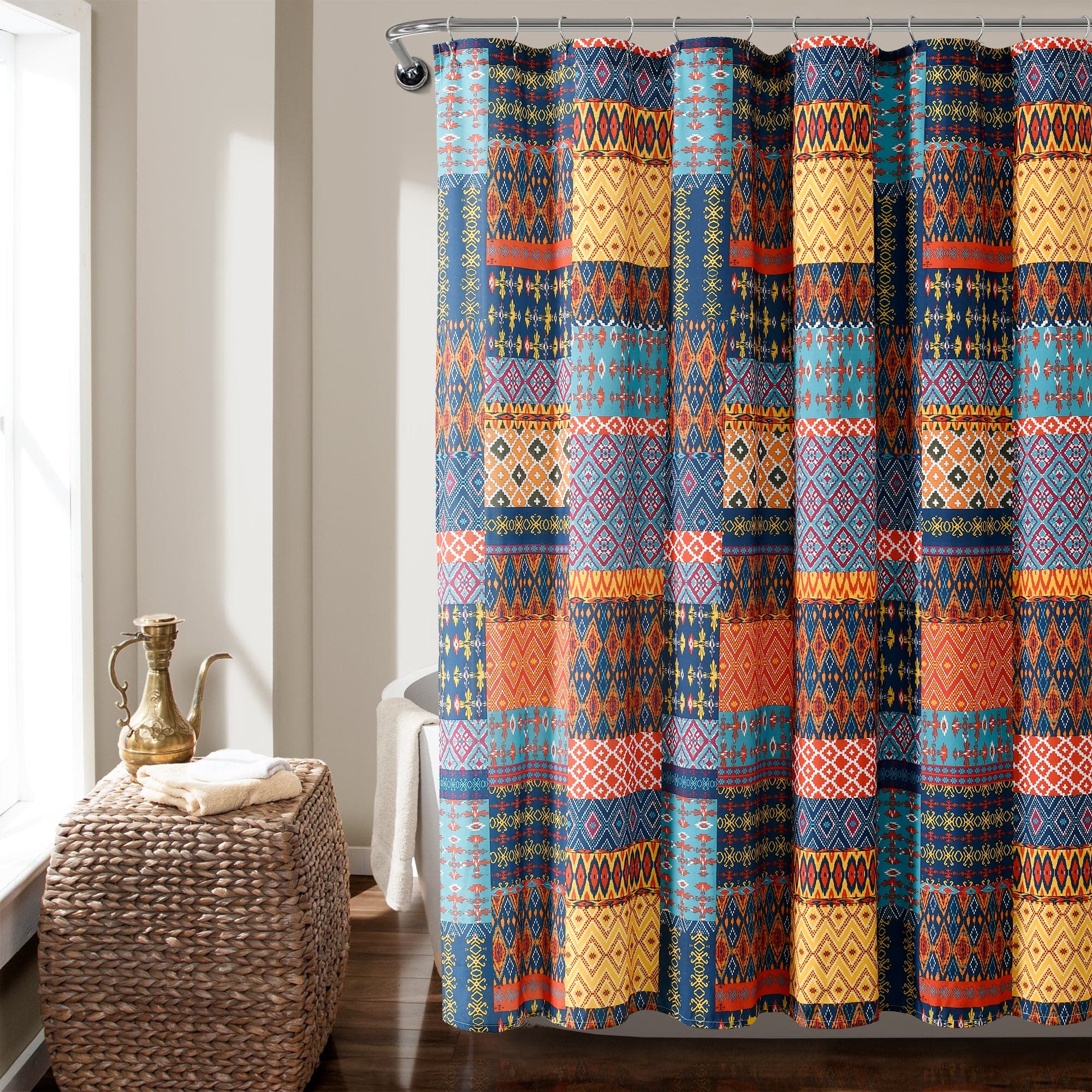Stylish Misha Shower Curtain - Waterproof & Mold Resistant Bathroom Decor for Modern Homes | Perfect for Bathroom, Spa & Guest Room Decorations