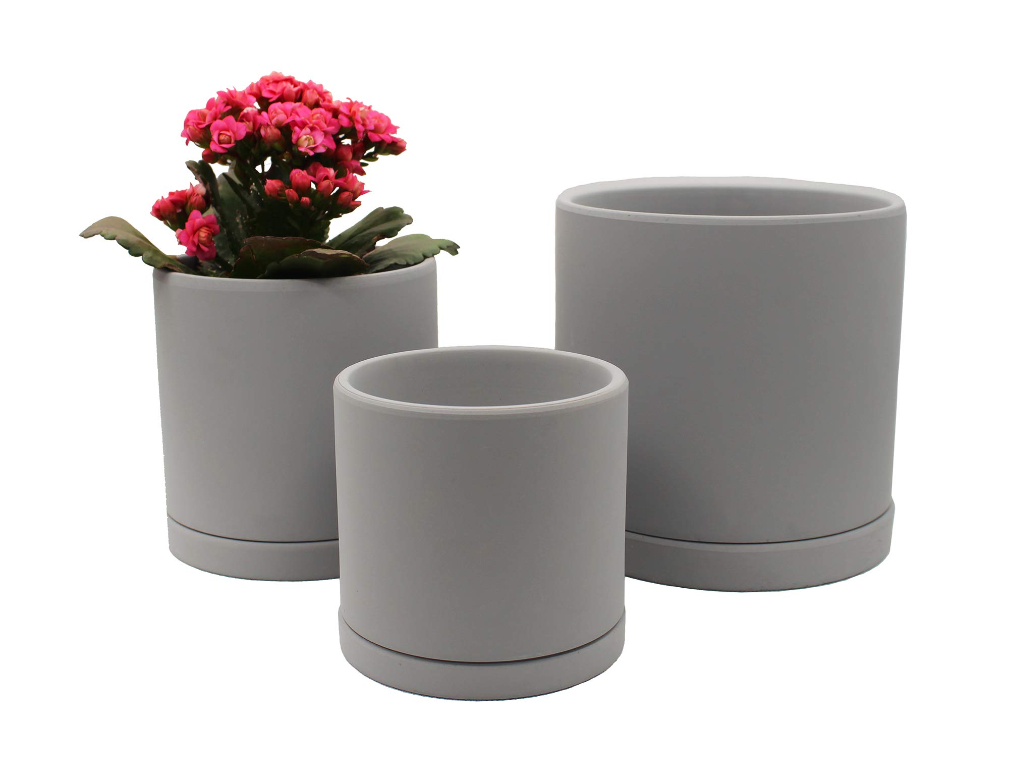 4/5/6 Inch Terracotta Pots for Plants - Succulent Planter with Drainage Hole & Saucer - Perfect for Indoor Herb Garden, Cactus, Flowers & Home Decor