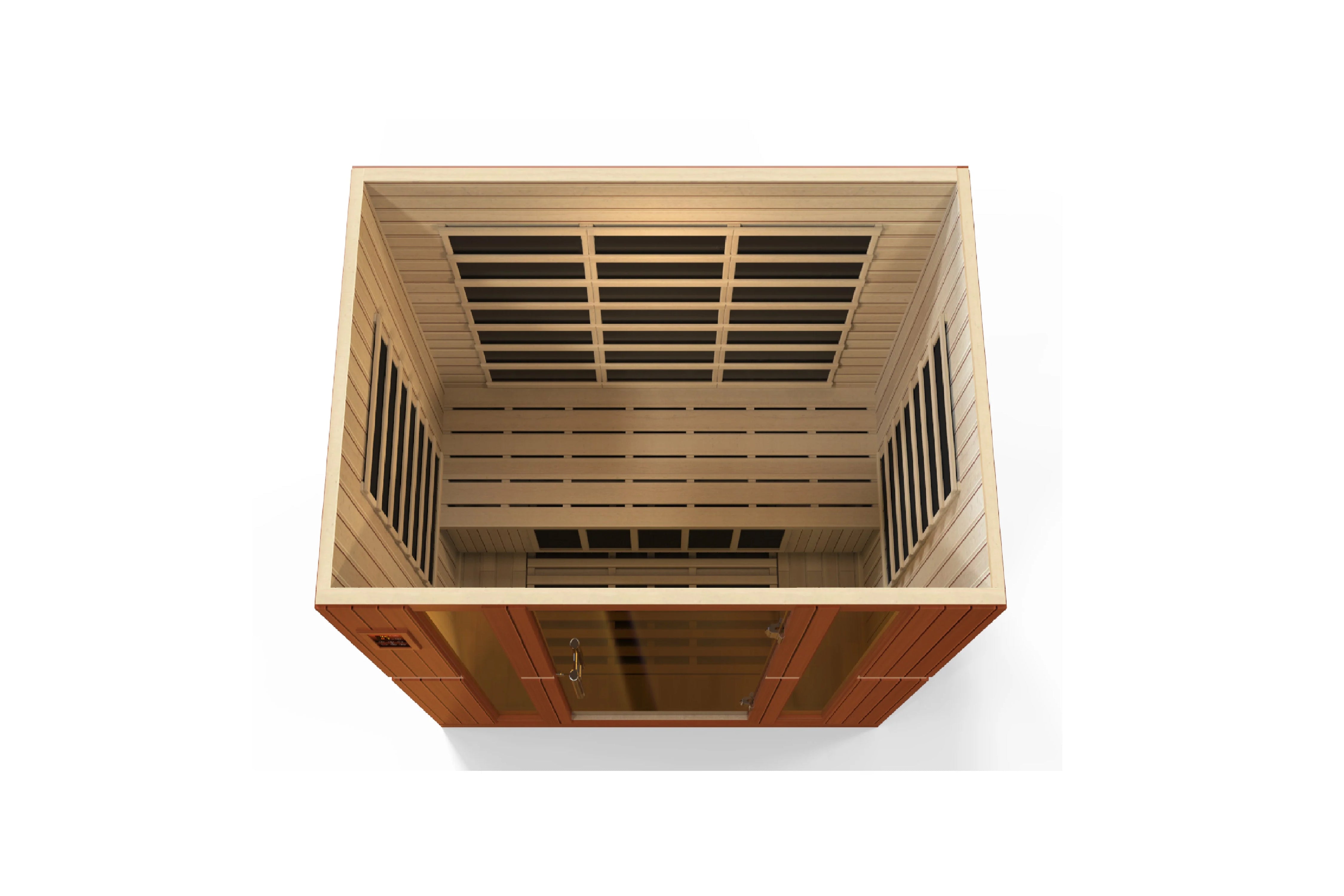 Golden Designs Bergamo 4-Person Low EMF FAR Infrared Sauna - Wheelchair Accessible Home Spa for Relaxation & Detox
