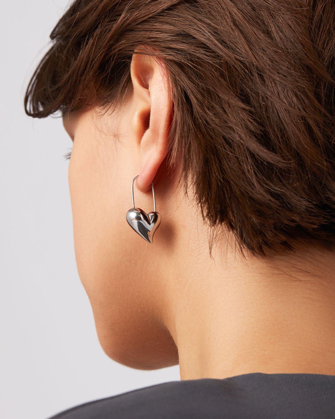 Celeste Heart Earrings for Women - Elegant Sterling Silver Dangle Earrings - Perfect Gift for Valentine's Day, Anniversary & Date Night - Romantic Jewelry for Her