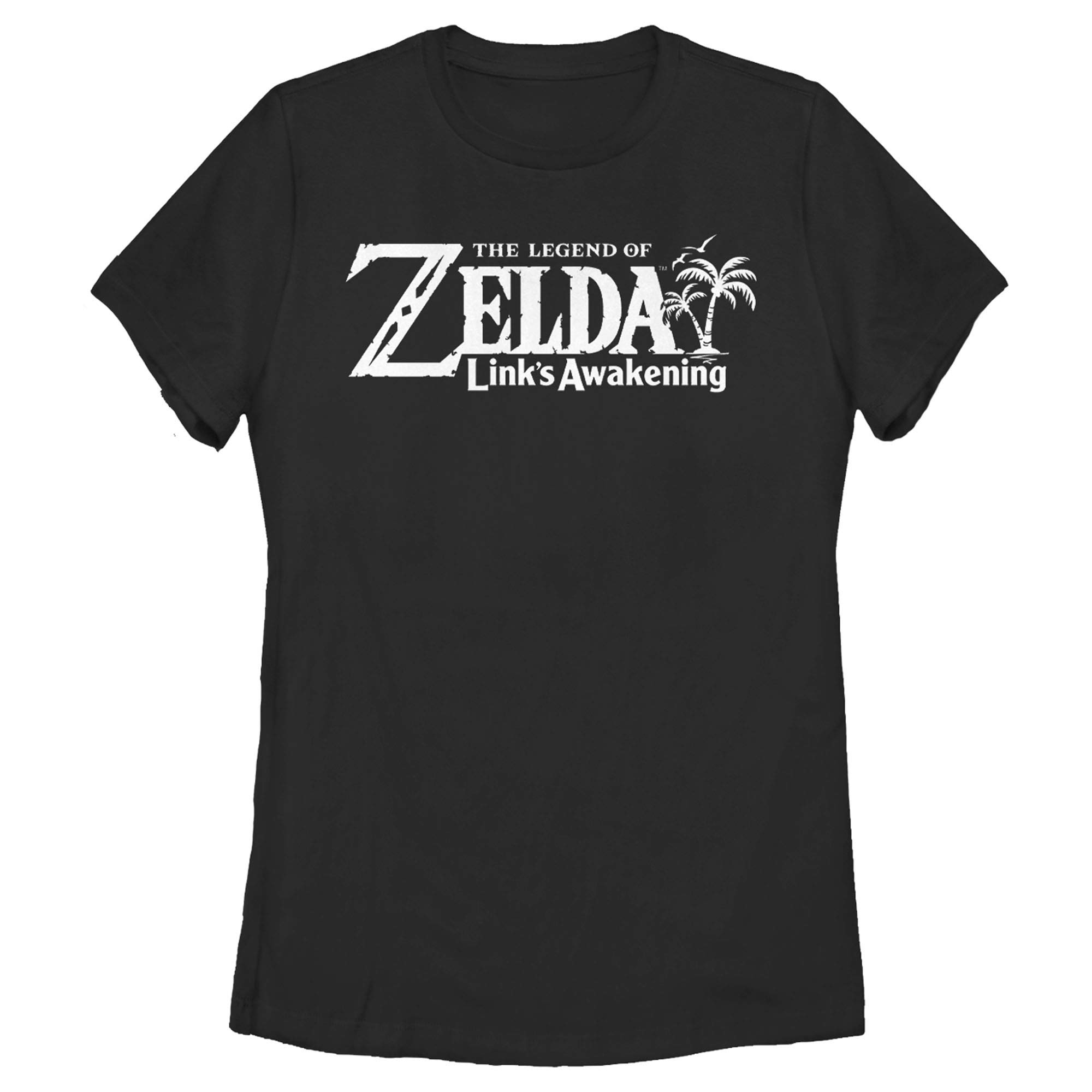 Women's Nintendo Legend of Zelda Link's Awakening Classic Logo Graphic T-Shirt | Retro Gaming Tee for Fans | Perfect for Cosplay, Conventions & Casual Wear