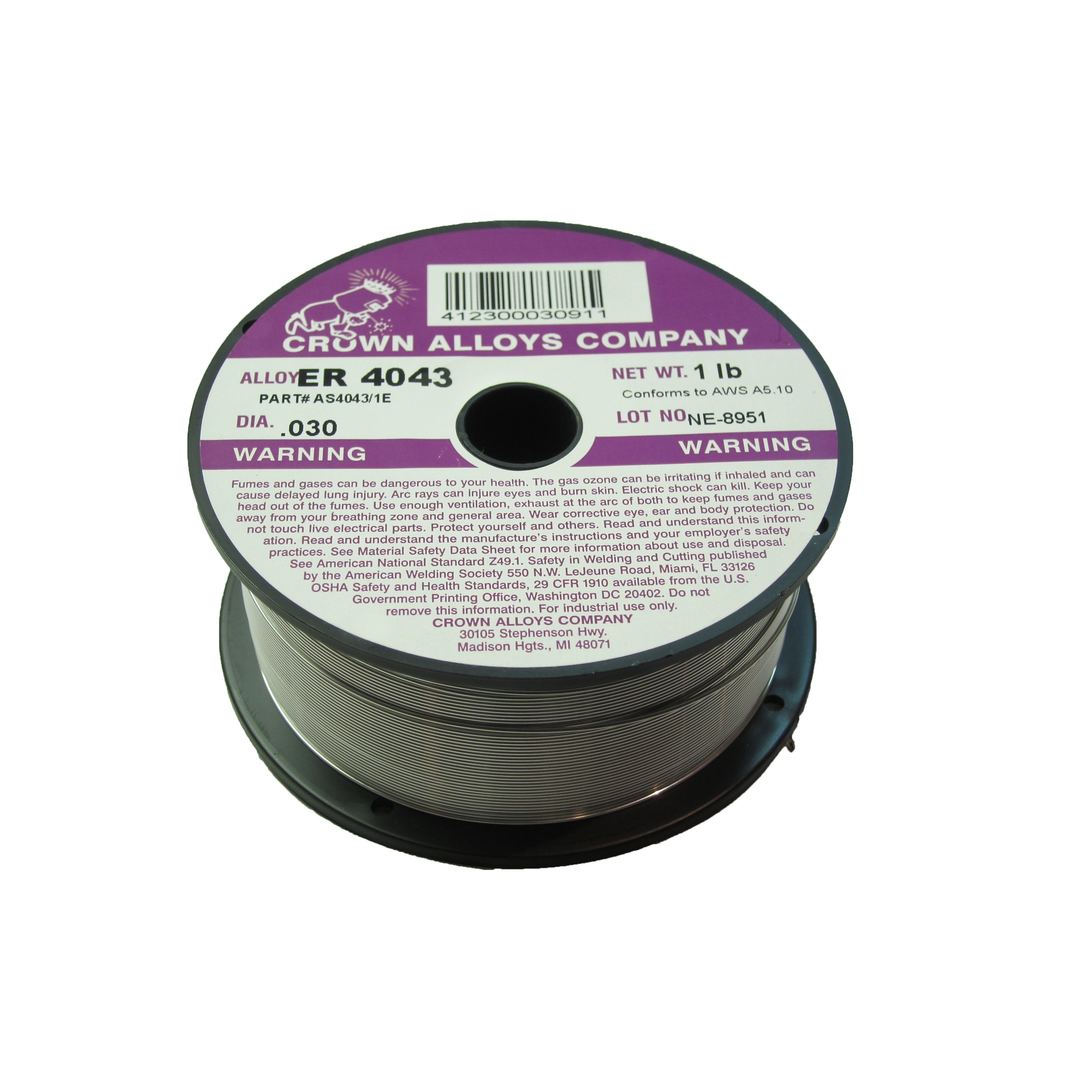 Premium ER4043 Aluminum MIG Welding Wire .030