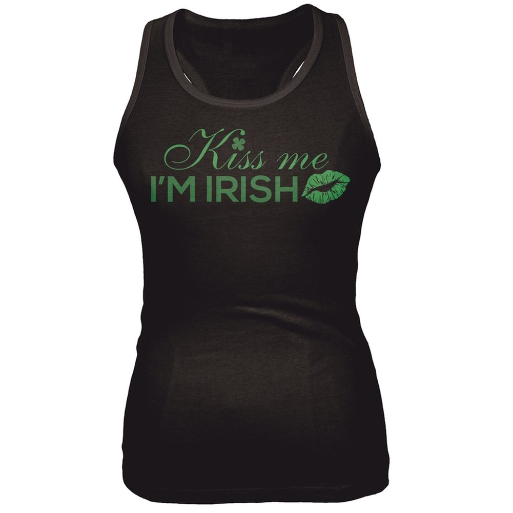 Kiss Me I'm Irish St. Patrick's Day Tank Top for Women - Fun Party Outfit for Pub Crawls & Irish Festivals