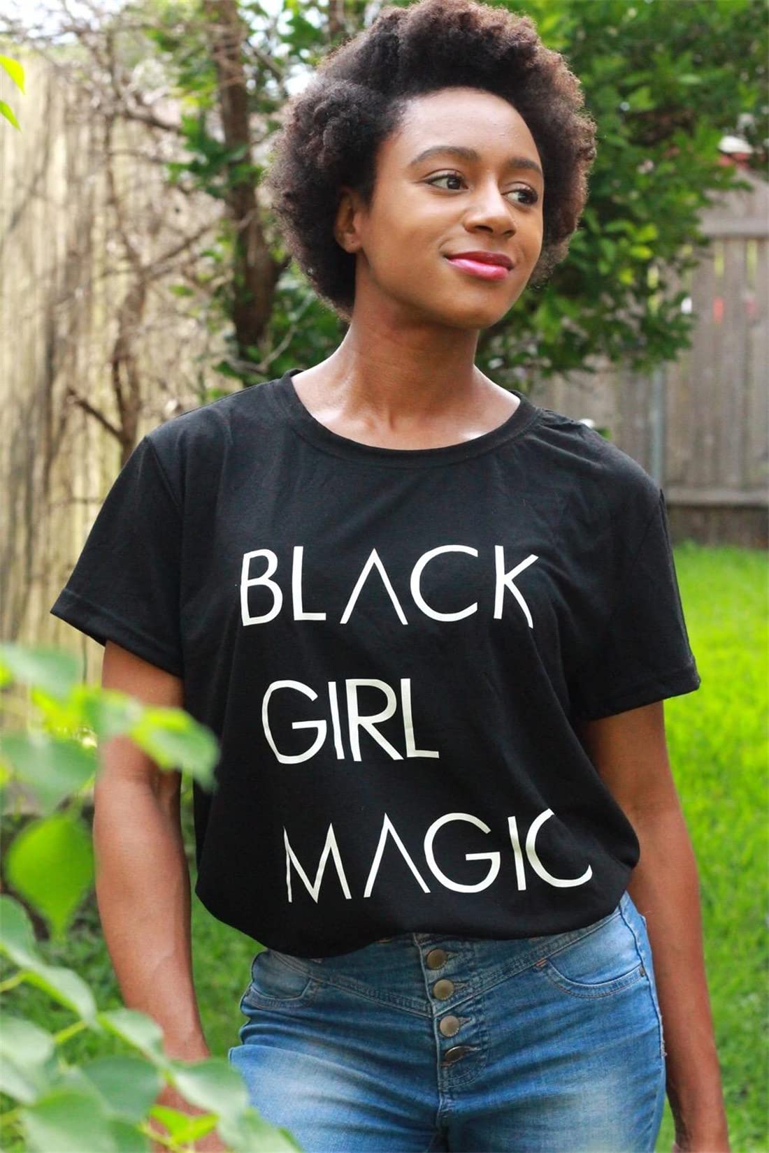 Black Girl Magic T-Shirts for Women - Cute Juniors Tops - Trendy Casual Tees for Everyday Wear, Street Style & Empowerment Outfits