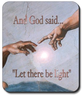 Michelangelo Art Plates: Premium God-Themed Mouse Pad for Gamers & Office Use