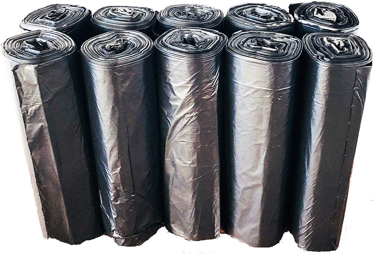 Heavy Duty 40-45 Gallon & 13 Gallon Trash Bags - 250 Large & 1000 Small Trash Bags Combo Pack | Extra Thick, Leak Proof | Perfect for Home, Office, Kitchen, Bathroom & Outdoor Use