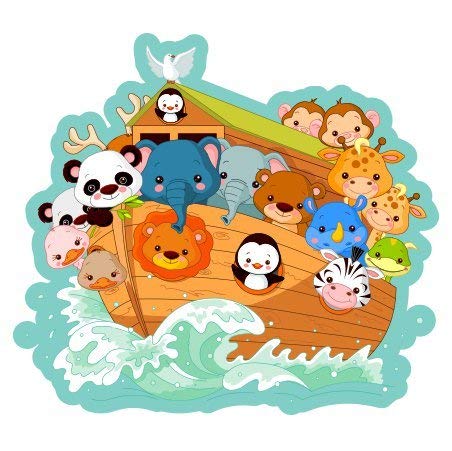 Noah's Ark Vinyl Sticker - Waterproof Decal for Cars, Phones, Helmets, Bumpers - Perfect for Bible Study Gifts, Christian Decor & Vehicle Personalization
