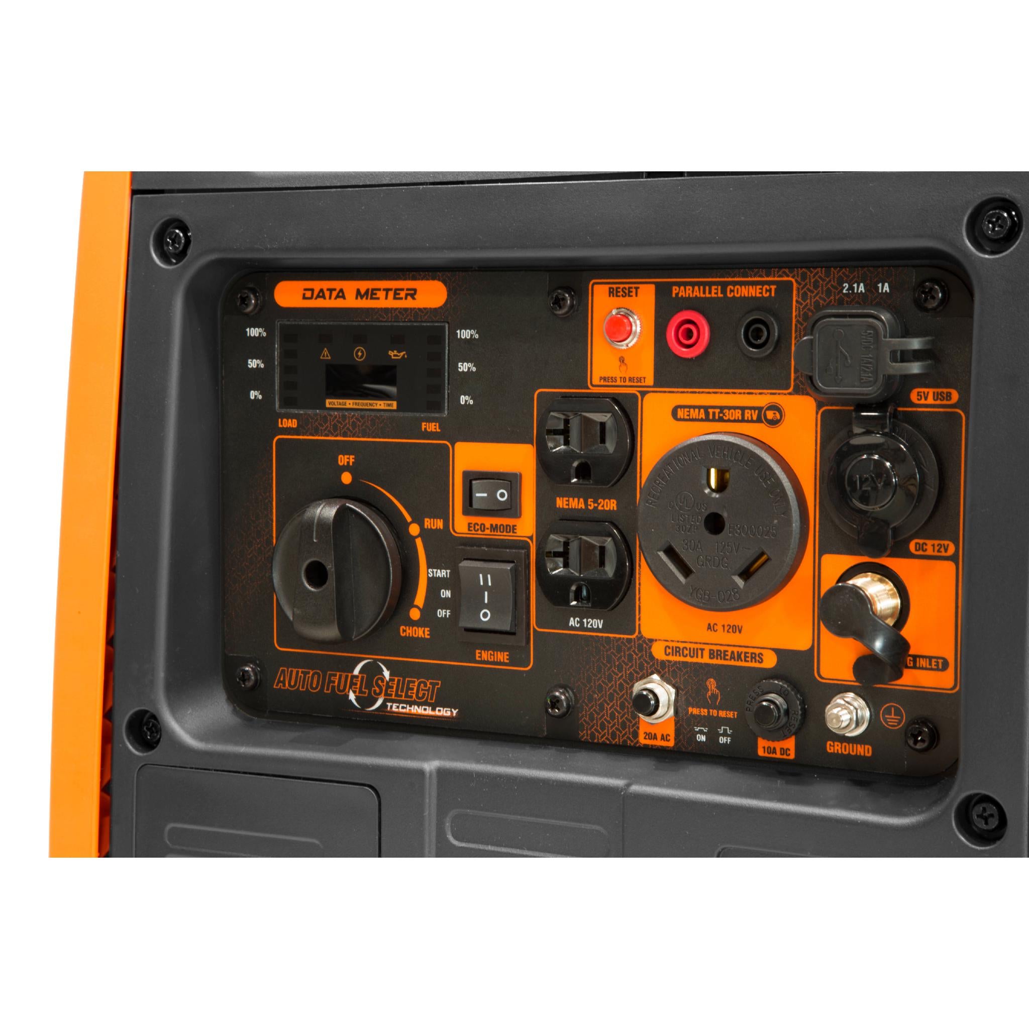 WEN DF400i 4000W Super Quiet Dual Fuel Inverter Generator - RV Ready with Electric Start & Fuel Shut Off | Perfect for Camping, Home Backup & Outdoor Power