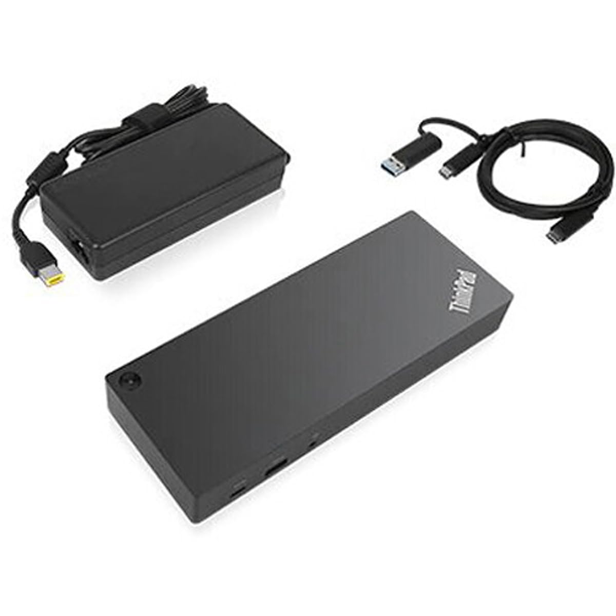 Lenovo ThinkPad Hybrid USB-C & USB-A Dock (40AF0135US) - Dual Monitor Laptop Docking Station for Home Office & Business Use