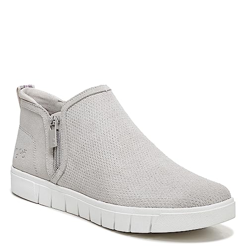 Beige Grey Suede