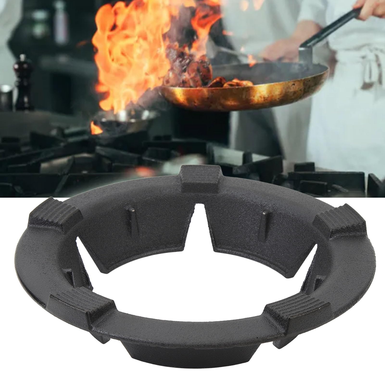 **Windproof Gas Stove Hood - Easy Install, Energy-Saving & Durable 5-Claw Cover for Outdoor Camping & Home Kitchen Use**