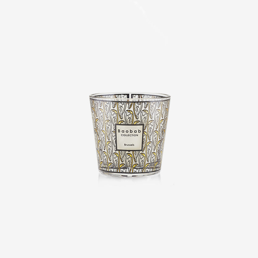 Baobab Collection My First Baobab Brussels Scented Candle - Luxury Home Fragrance for Relaxation & Romantic Ambiance | Perfect for Bedroom, Bathroom & Living Room Decor