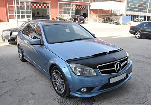 Mercedes C Class W204 (2008-2010) Car Hood Bra Cover - Protective Bonnet Mask for C-Class Sedan - Perfect for Road Trips & Car Shows