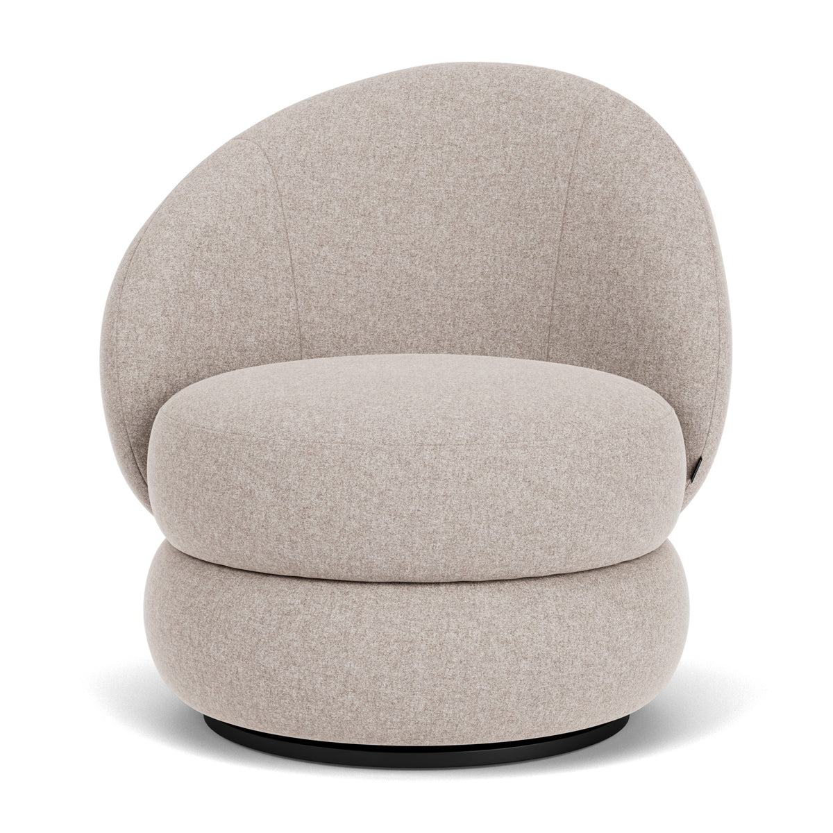 Alma Fabric Swivel Armchair - Modern Upholstered Lounge Chair with 360° Rotation, Comfortable Living Room Accent Chair for Home Office, Reading Nook, or Bedroom Relaxation