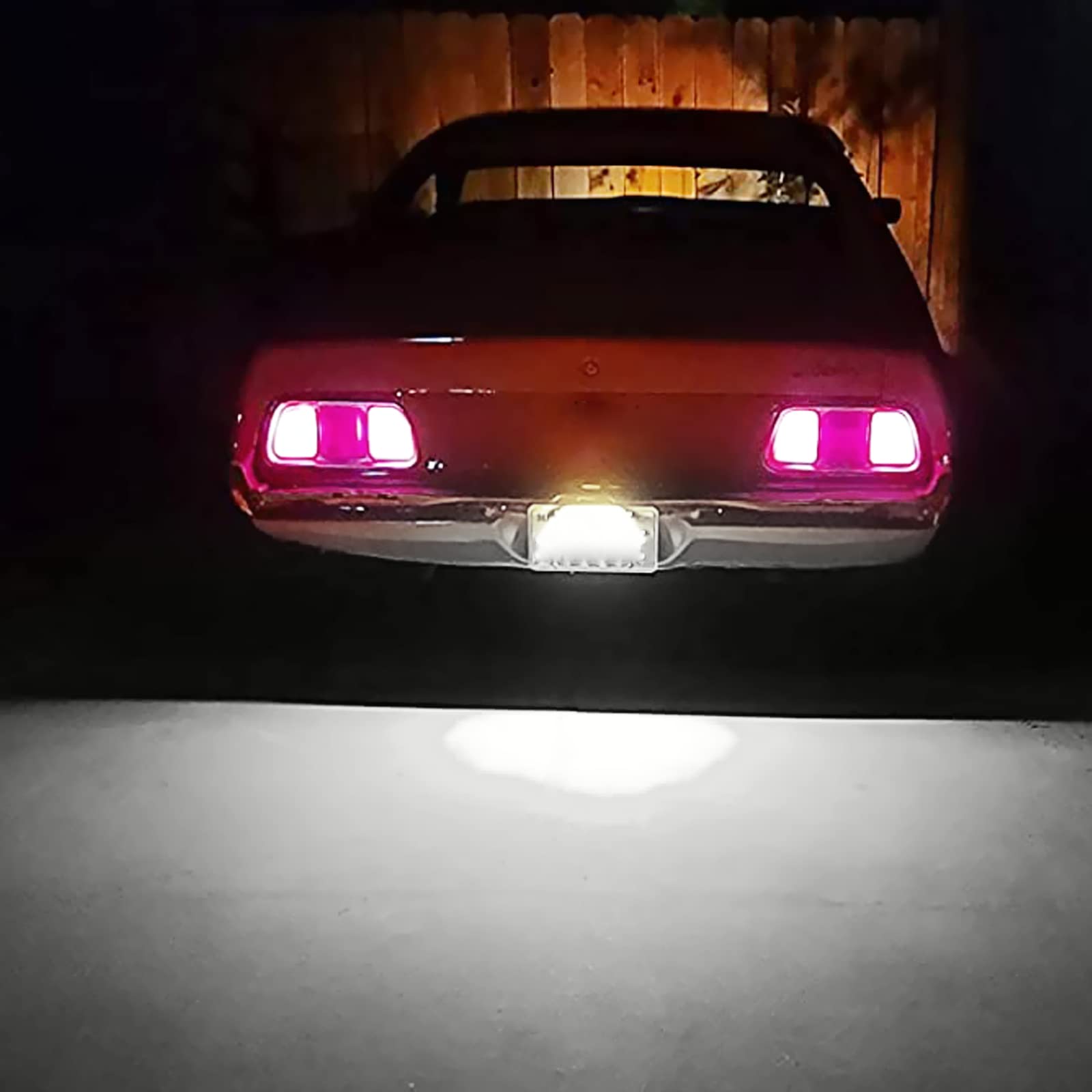 Universal LED License Plate Light Running Lamp Reverse Tail Light Assembly - Super Bright 6000K White for Car, Trailer, UTV, ATV, Truck, RV, Boat - Perfect for Night Driving, Off-Roading & Marine Use
