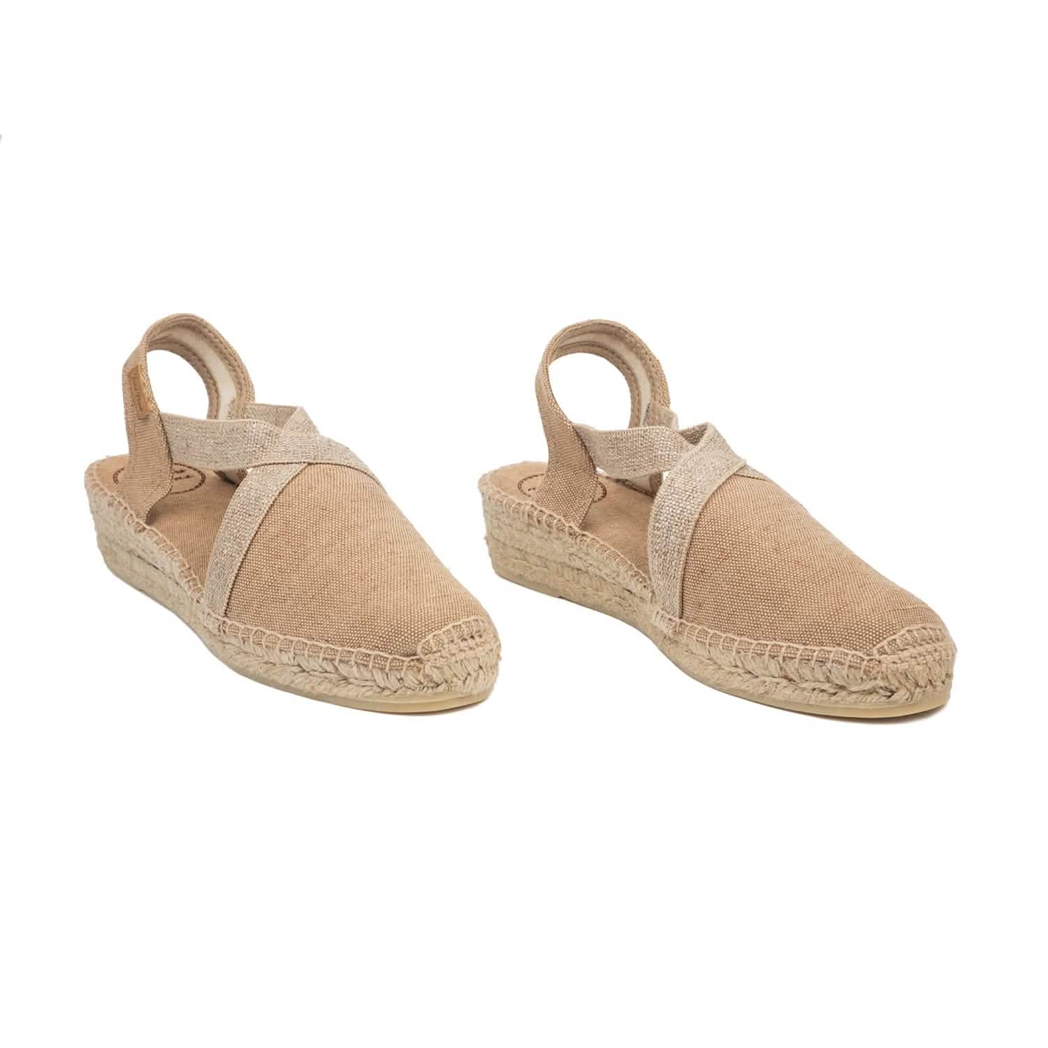 Women's Plain Canvas Wedge Espadrille Shoes - Comfortable Summer Casual Flats with Jute Sole | Perfect for Beach, Vacation & Everyday Wear - Verdi V