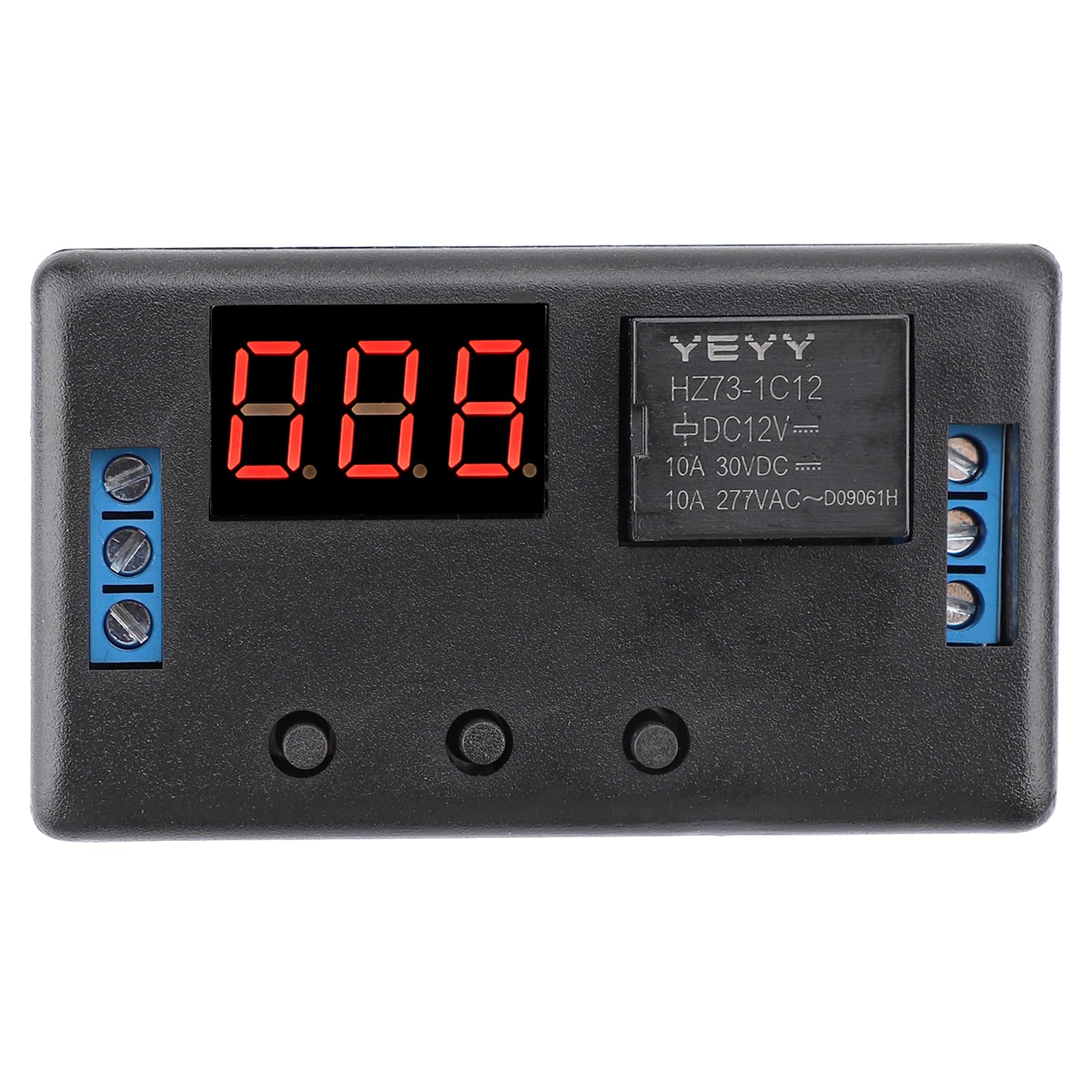 DROK 12V Digital Timer Relay 2 Pack - 0.1s to 999min Adjustable Delay, 50mA 4-Mode On/Off Automotive Relay Switch with LED Display - Perfect for Car Electronics, Home Automation & DIY Projects