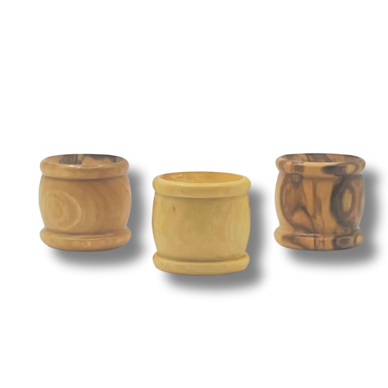 Hand-Carved Olive Wood Communion Cups from Holy Land Bethlehem - 50-Pack 1.1