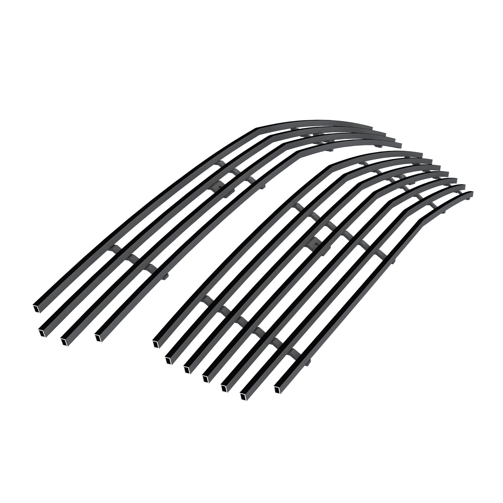 APS Black Billet Front Grill Grille Insert Compatible with Chevy Malibu 2008-2012 - Main Upper Replacement Part C66780H - Upgrade Your Car's Style & Protection