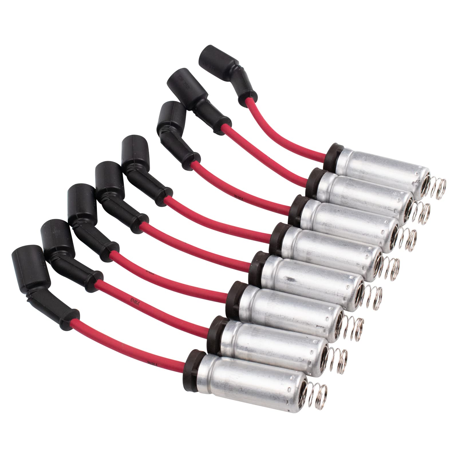 TRQ Performance Spark Plug Wire Kit Set Compatible with GM Pickup Trucks & SUVs - High Quality Ignition Wires for Improved Engine Performance - Perfect for Chevy Silverado, GMC Sierra & More