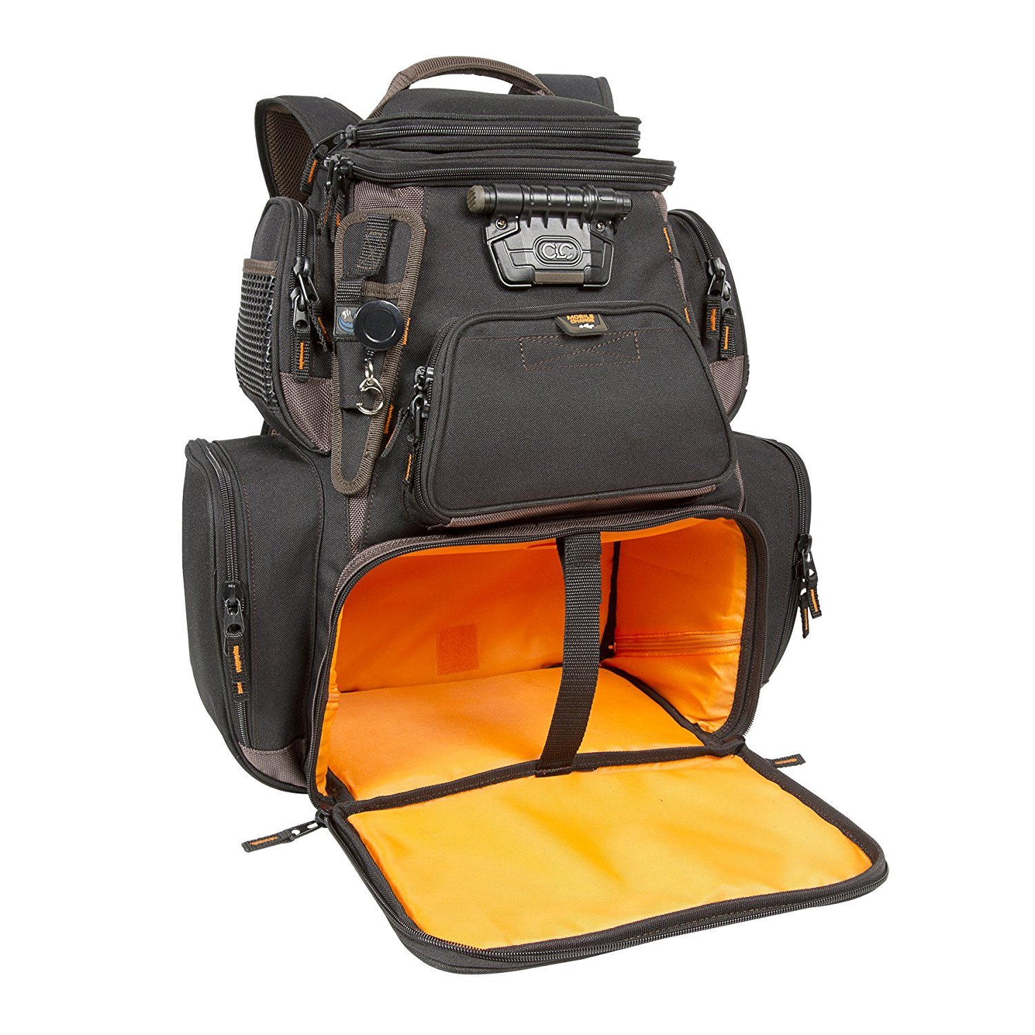 CLC Custom LeatherCraft Tackle Tek Nomad XP Lighted Fishing Backpack with USB Charging Port - Waterproof Outdoor Gear for Camping, Hiking & Travel Accessories