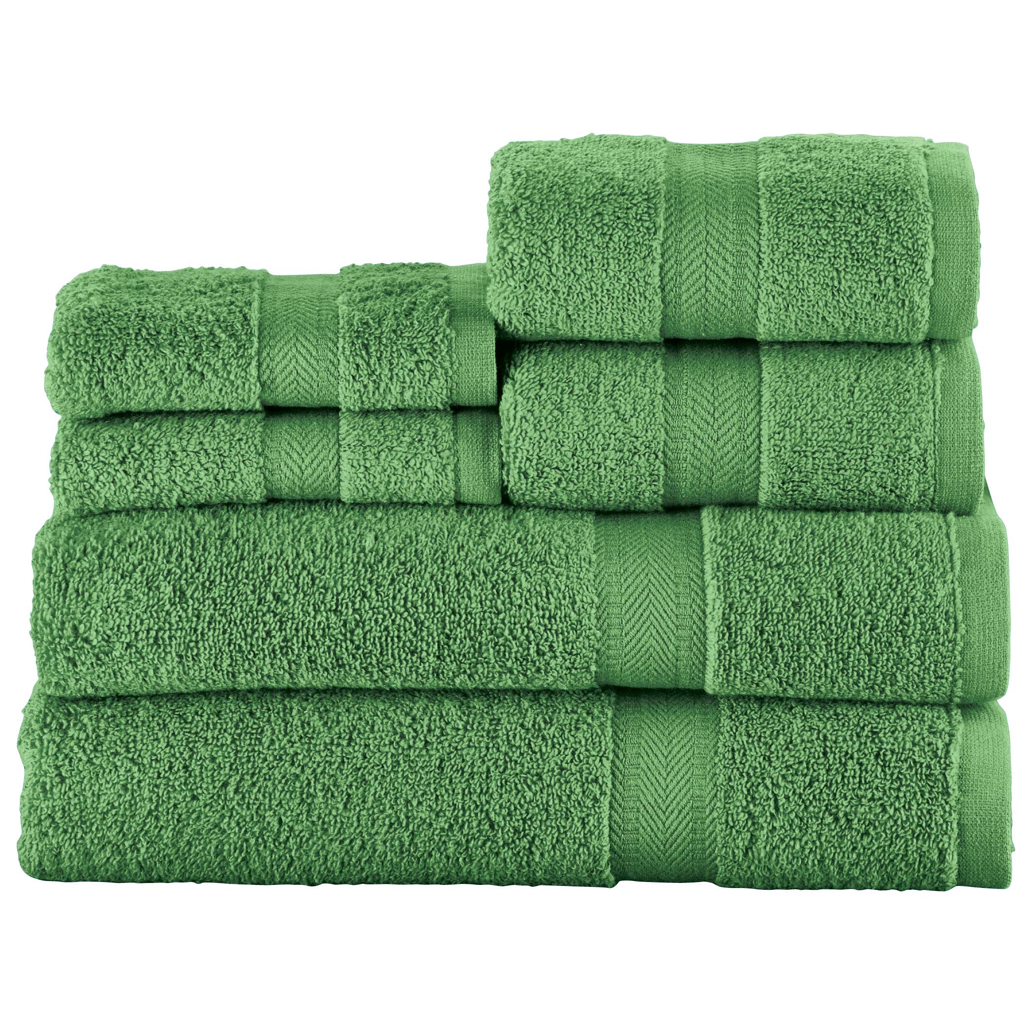 Zero Twist Luxury Bath Towel Set - 6 Piece Hotel Quality Bath Towels for Bathroom, Spa & Travel - Ultra Soft & Absorbent Cotton Towels for Home, Gym & Beach Use