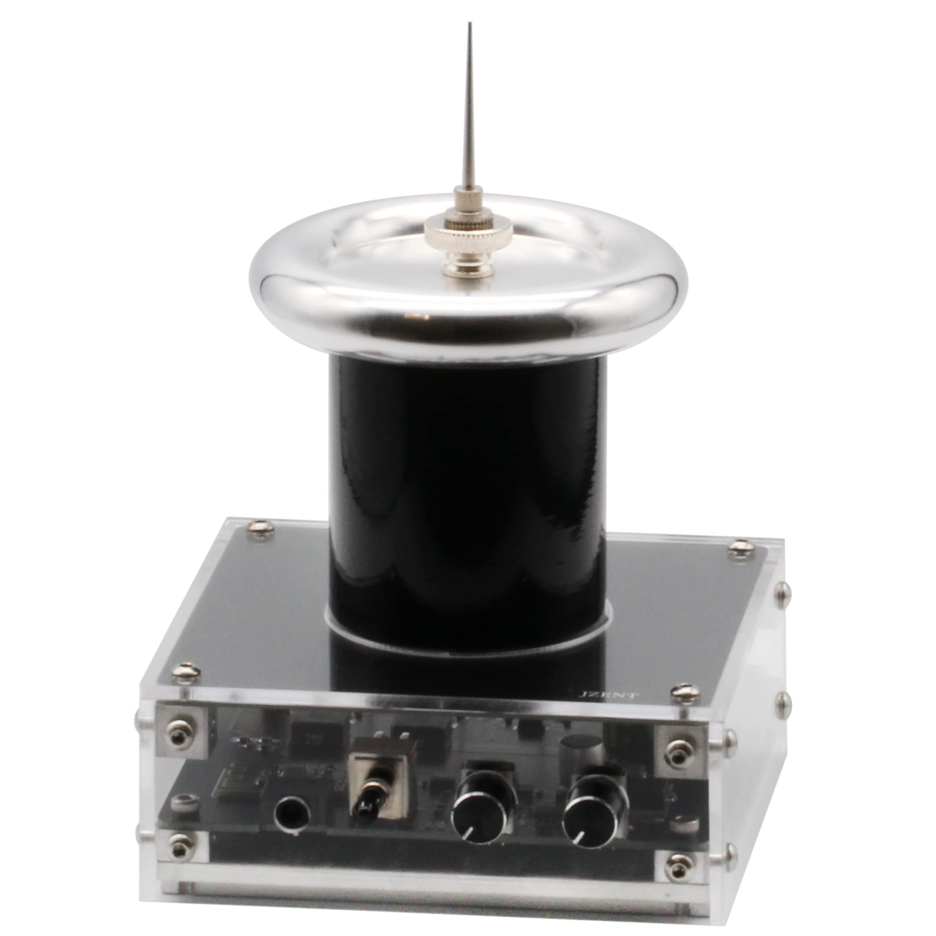Wireless Tesla Coil Speaker - Bluetooth Plasma Arc Generator for Music, SSTC Desktop Toy & Science Experiment Model JE-28 | Perfect for STEM Education, Physics Demonstrations & Unique Home Decor