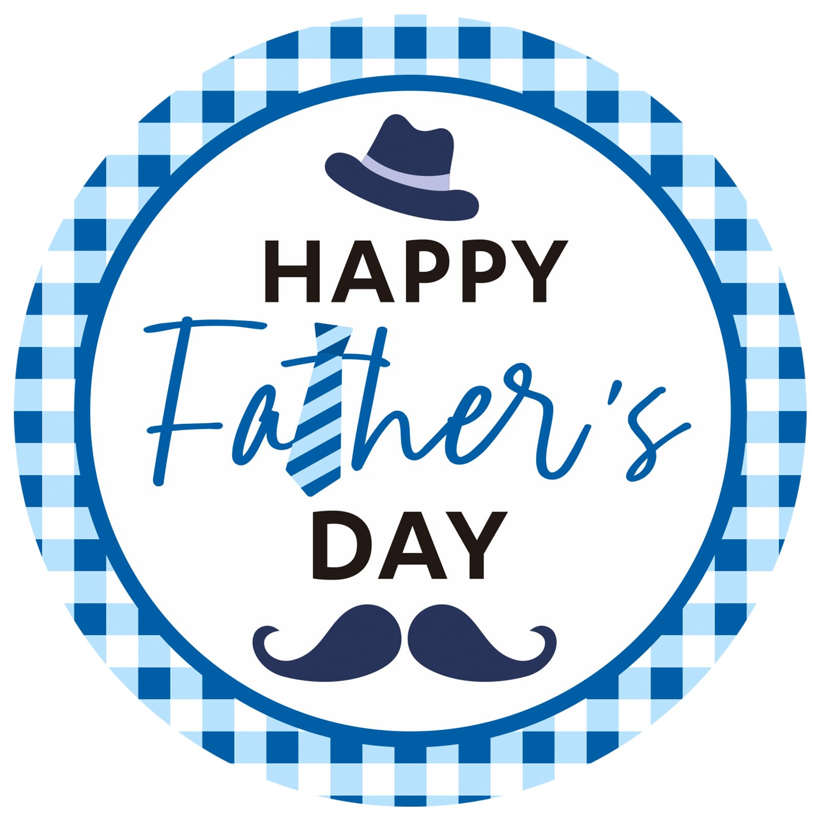 Joycraft 60Pcs Father's Day Stickers - 2 Inch Blue Personalized Labels for Gift Wrapping, DIY Cards, Crafts & Cookie Bags - Perfect for Father's Day Gifts, Party Favors & Scrapbooking