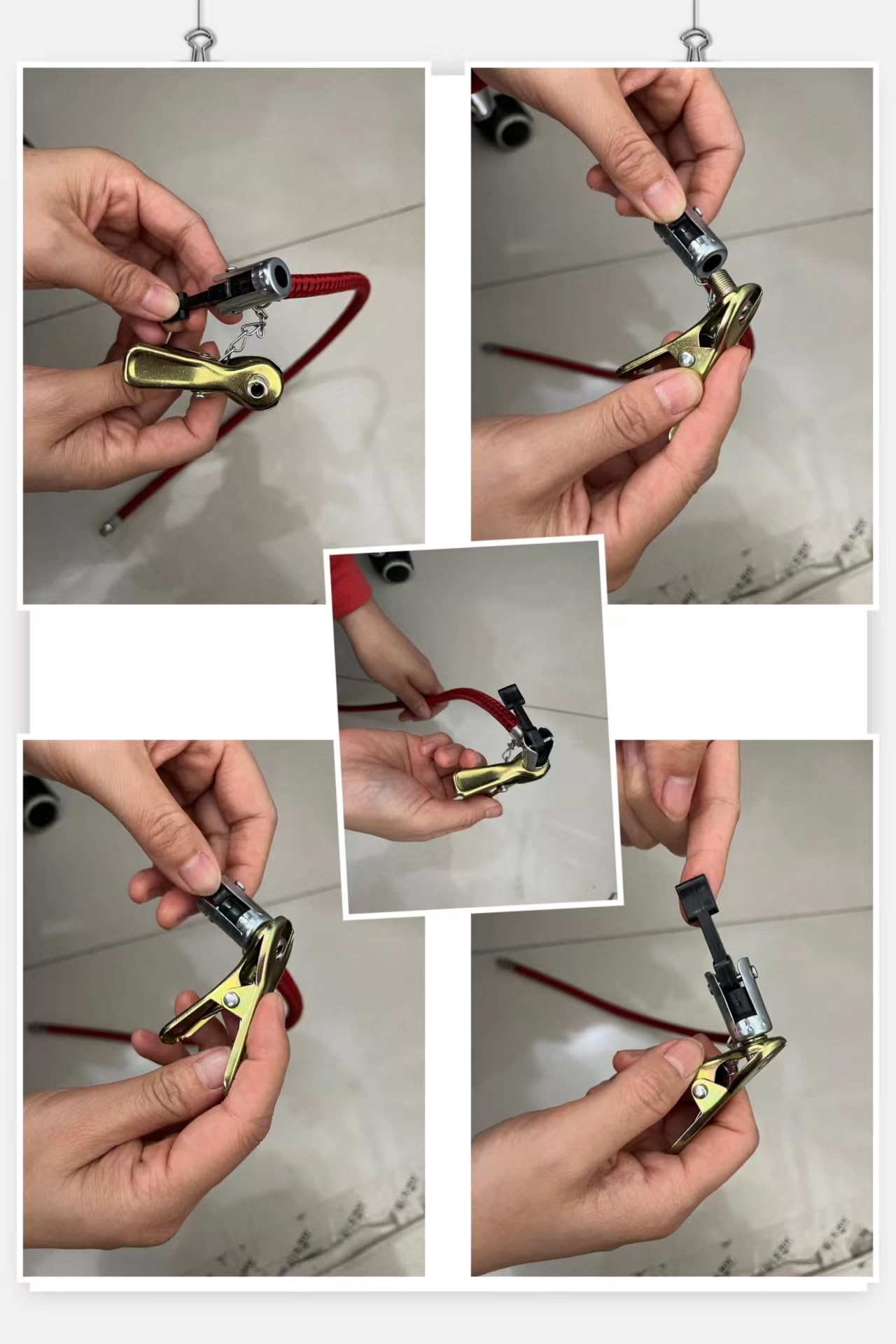 Portable Bicycle Tire Air Pump Inflator with 60cm Rubber Hose - Replacement Tube for Bike Tires - Perfect for Road Bikes, Mountain Bikes & Commuting
