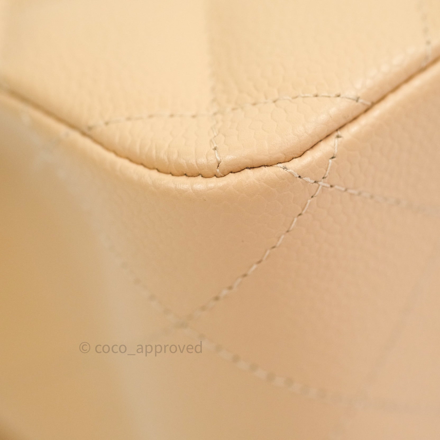 Chanel Classic Jumbo Double Flap Bag Beige Caviar Leather with Gold Hardware - Luxury Designer Handbag for Women, Perfect for Parties & Special Occasions