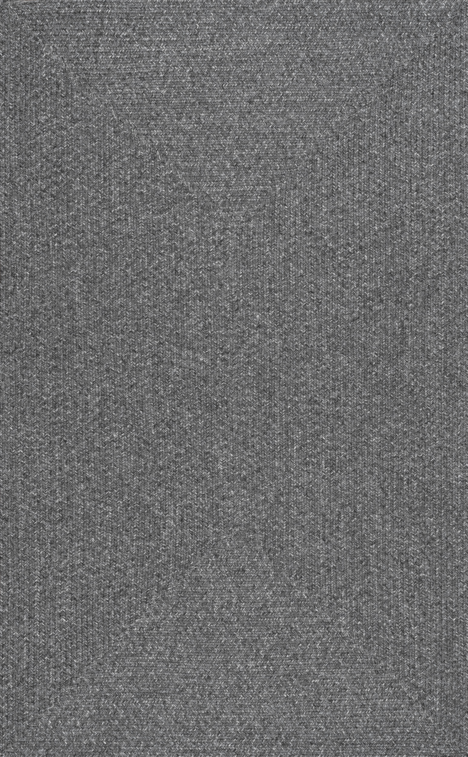 Hand Braided Indoor/Outdoor Rug - Charcoal Gray | Durable & Stylish Floor Mat for Living Room, Patio, or Bedroom Decor